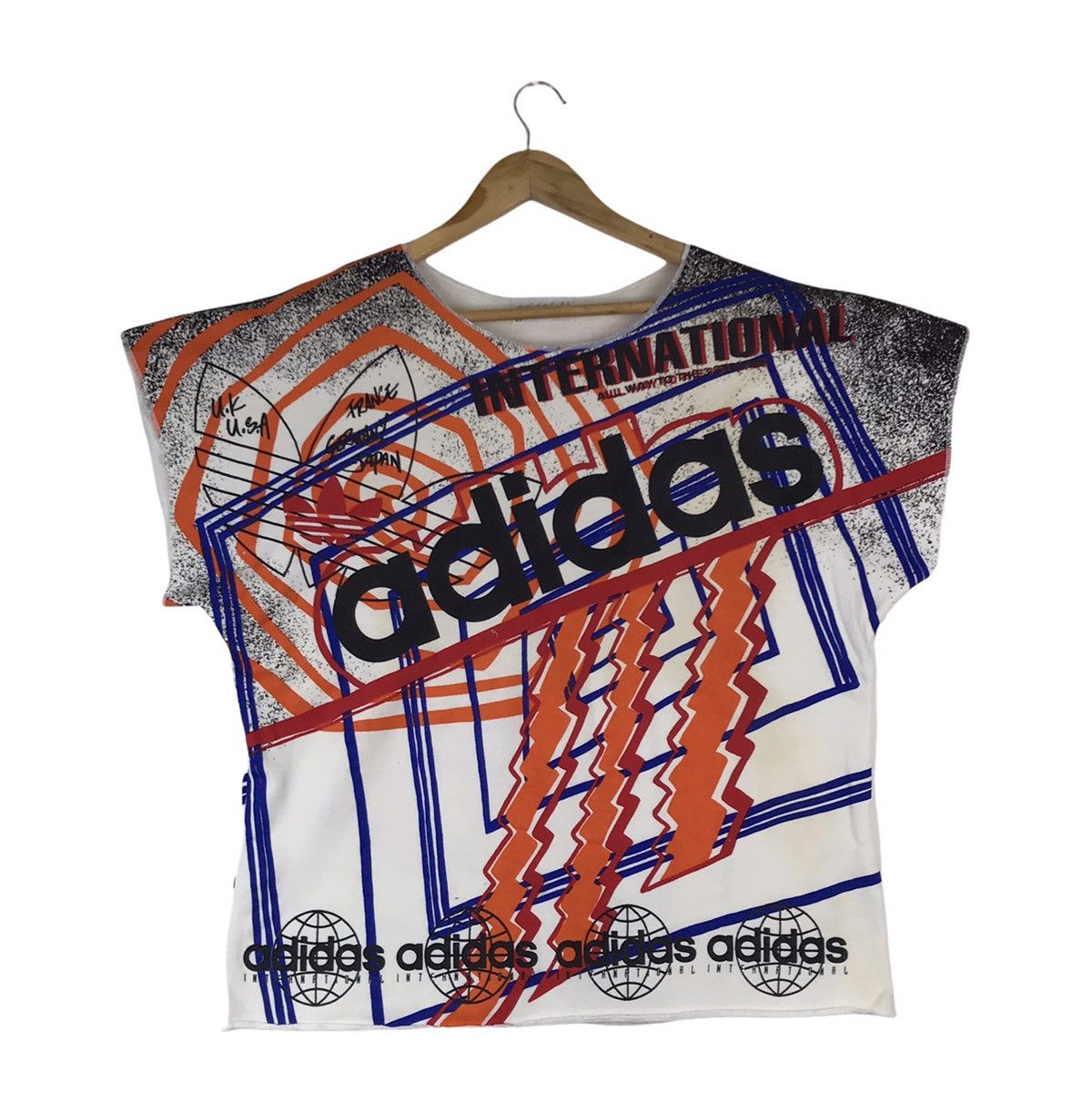 Vintage 90s Adidas International All Over Print Shirt