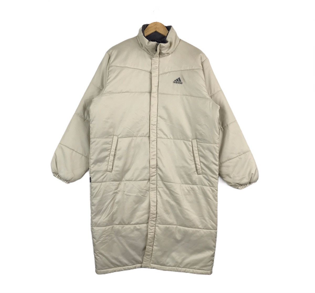 Adidas Vintage Adidas Equipment Puffer Zipper Jacket Long Jacket Size US M / EU 48-50 / 2 - 1 Thumbnail