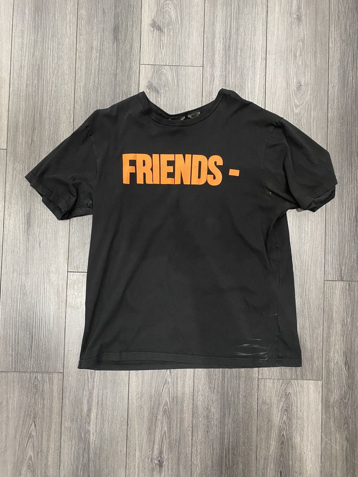 Vlone Orange Friends T-Shirt Black Sz XL