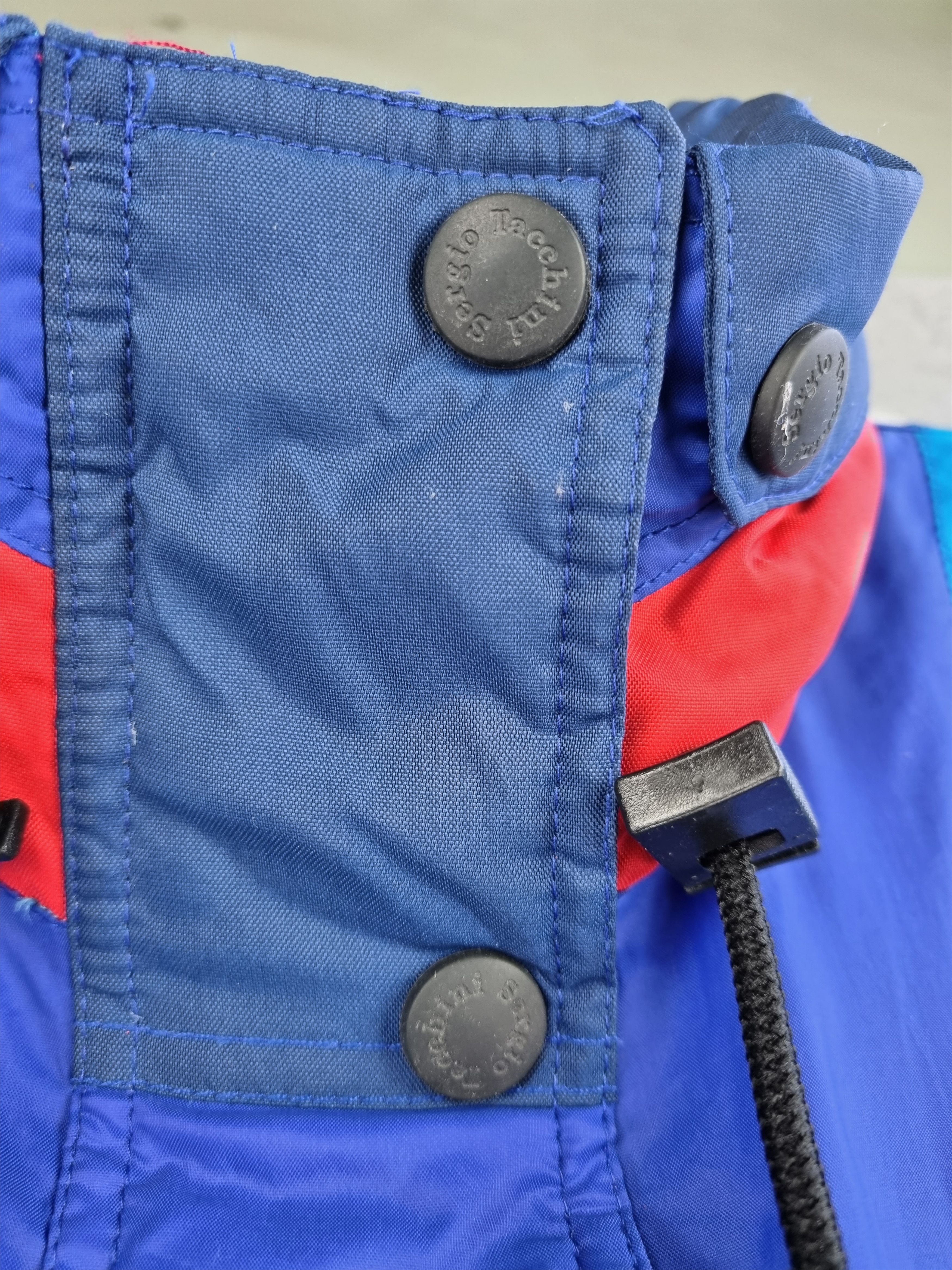Sergio Tacchini 🎿 90s Sergio Tacchini Heavy Nylon Hooded Jumpsuit Size US 31 - 21 Thumbnail