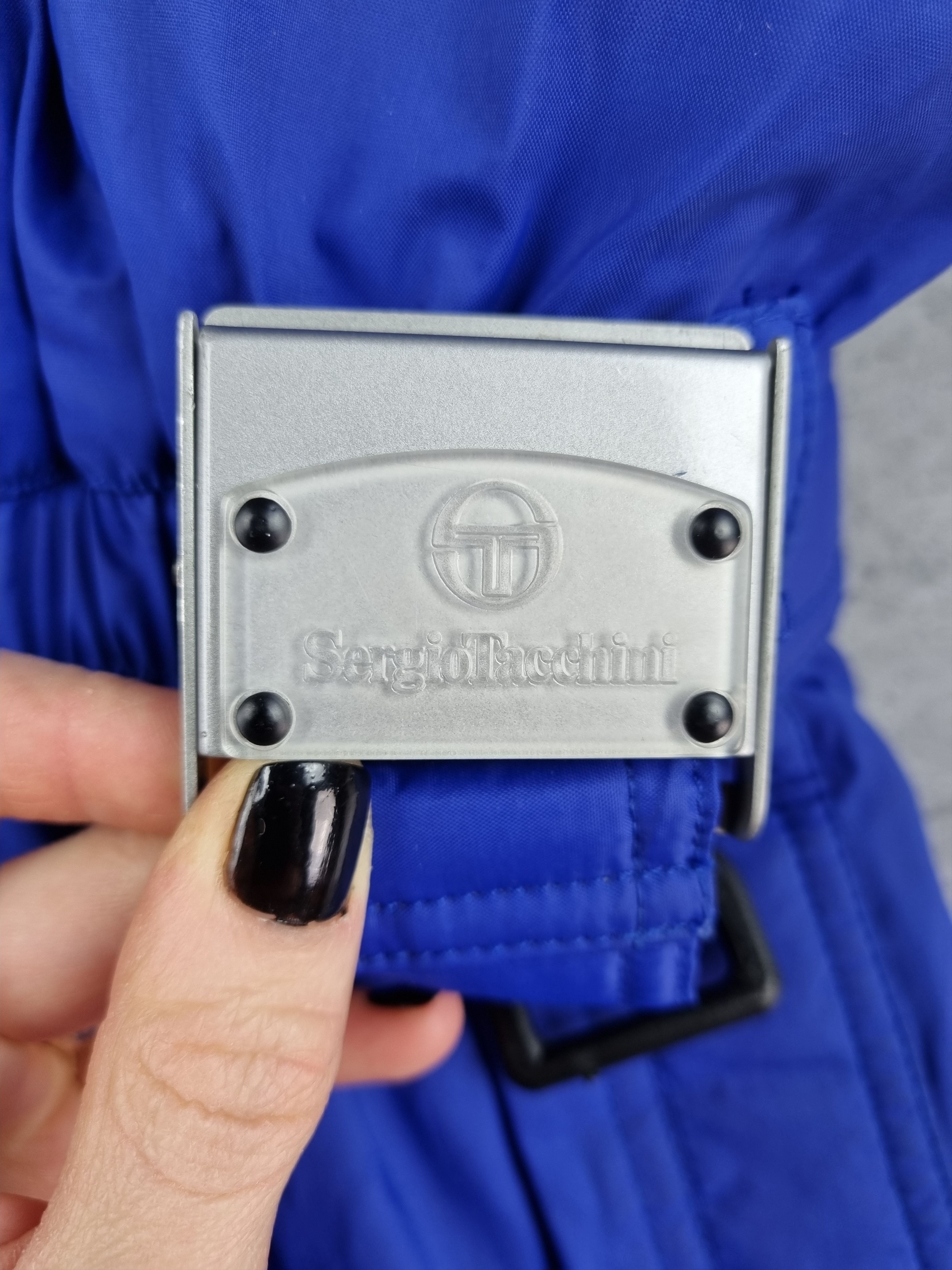 Sergio Tacchini 🎿 90s Sergio Tacchini Heavy Nylon Hooded Jumpsuit Size US 31 - 5 Thumbnail