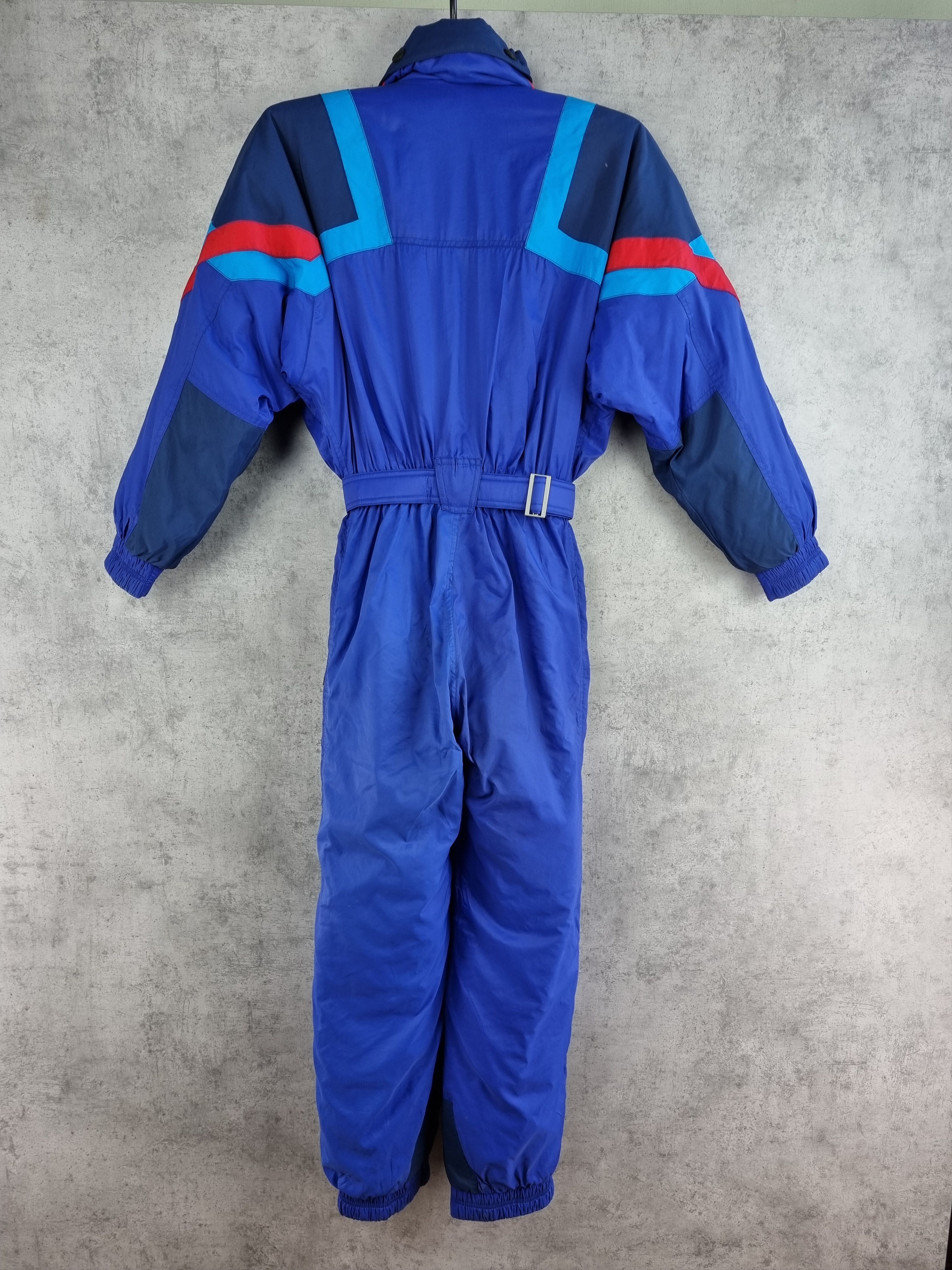 Sergio Tacchini 🎿 90s Sergio Tacchini Heavy Nylon Hooded Jumpsuit Size US 31 - 3 Thumbnail