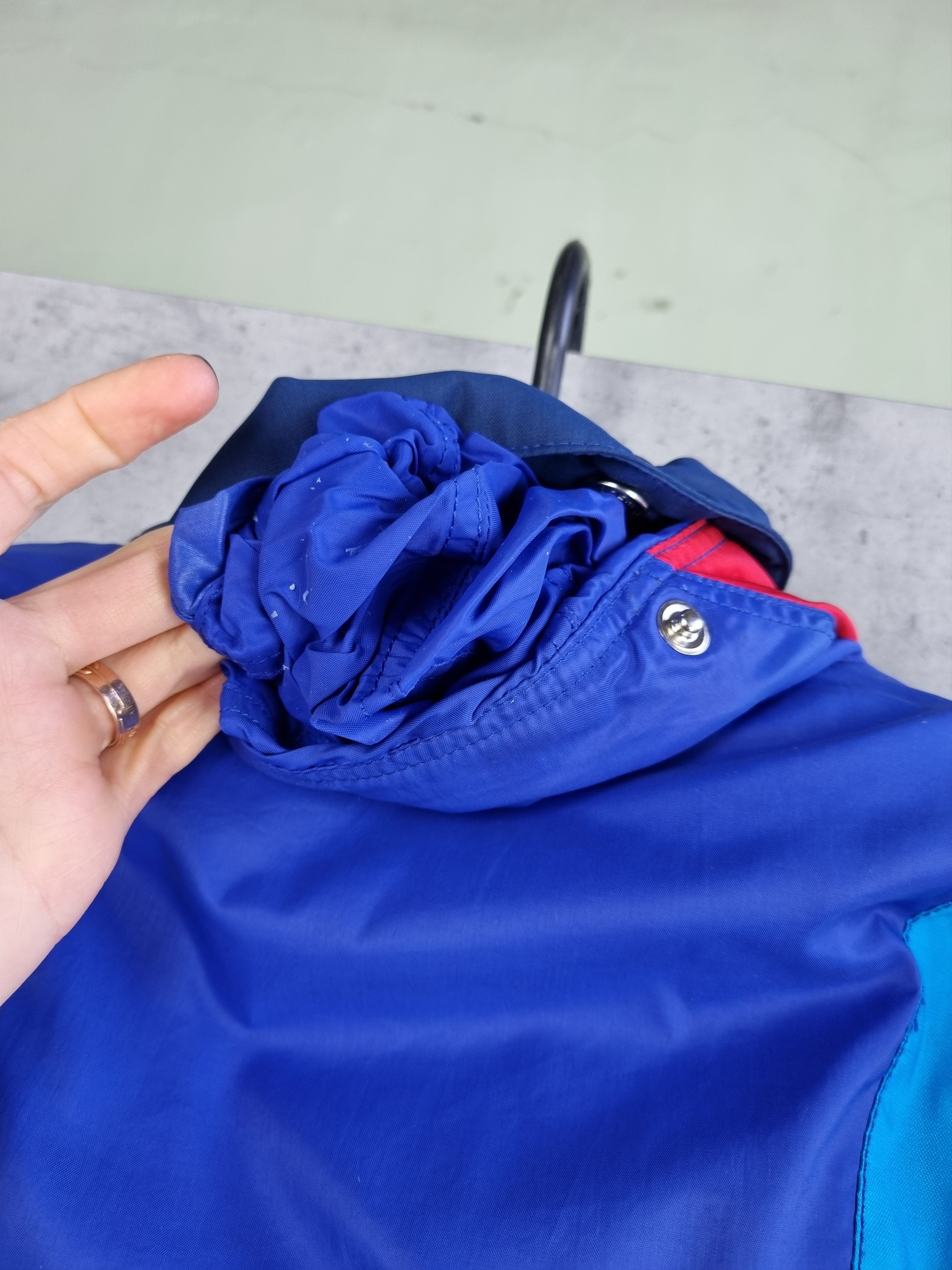 Sergio Tacchini 🎿 90s Sergio Tacchini Heavy Nylon Hooded Jumpsuit Size US 31 - 10 Thumbnail