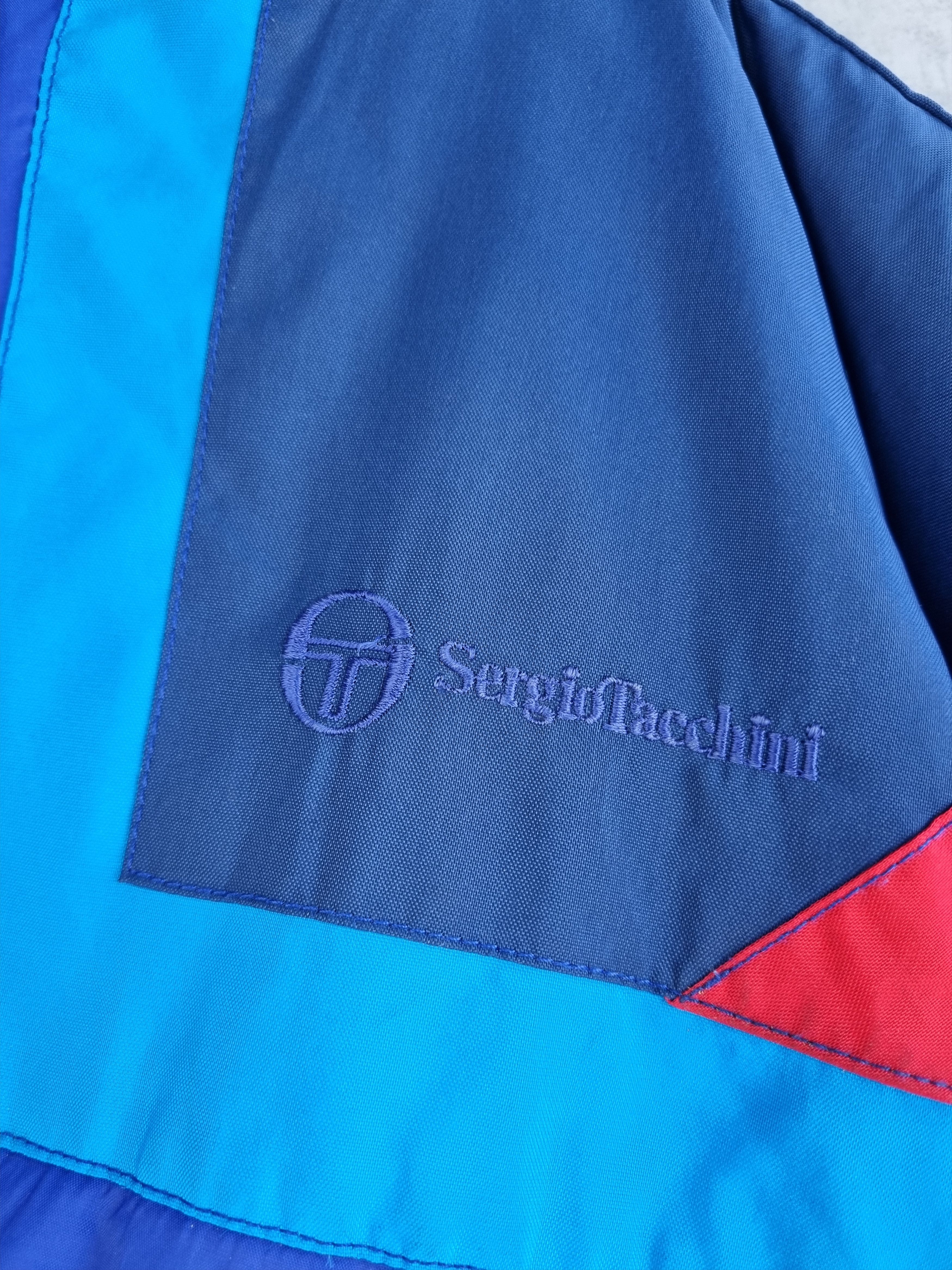 Sergio Tacchini 🎿 90s Sergio Tacchini Heavy Nylon Hooded Jumpsuit Size US 31 - 8 Thumbnail