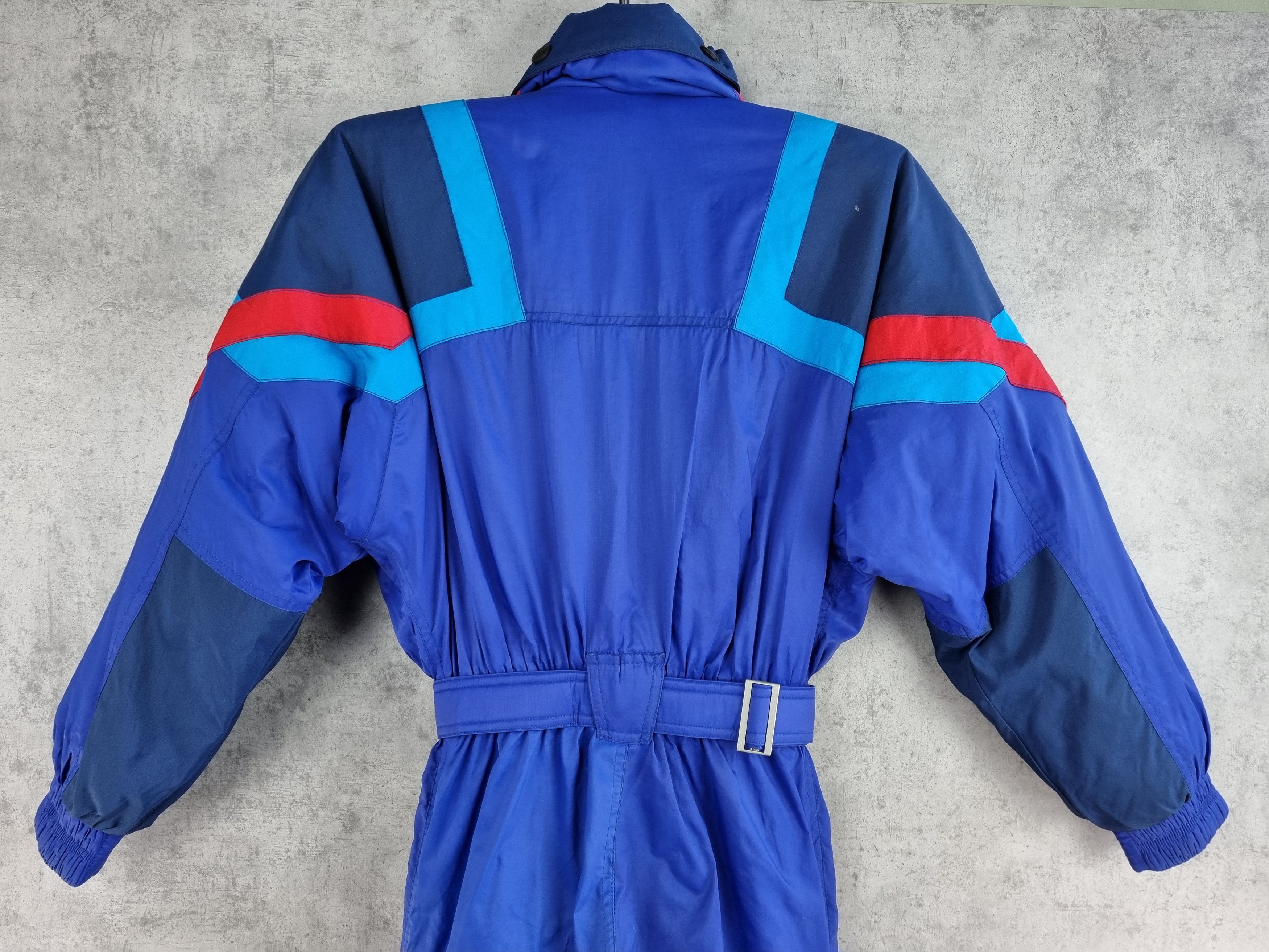 Sergio Tacchini 🎿 90s Sergio Tacchini Heavy Nylon Hooded Jumpsuit Size US 31 - 4 Thumbnail