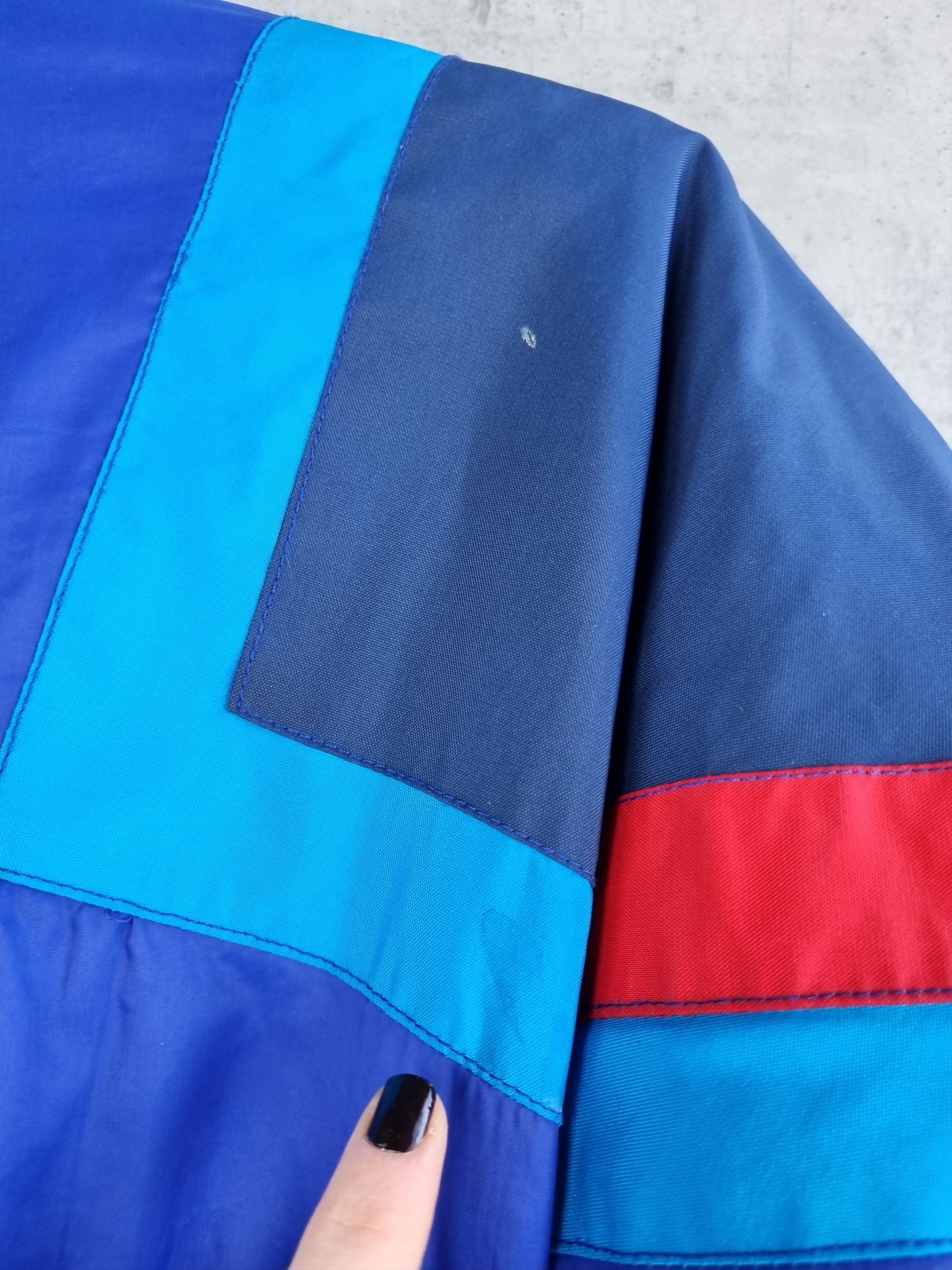 Sergio Tacchini 🎿 90s Sergio Tacchini Heavy Nylon Hooded Jumpsuit Size US 31 - 13 Thumbnail