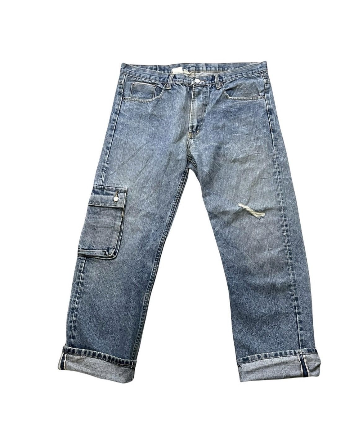 Japanese Brand Rare Japanesse Redline Denim Cargo Size US 38 / EU 54 - 2 Thumbnail
