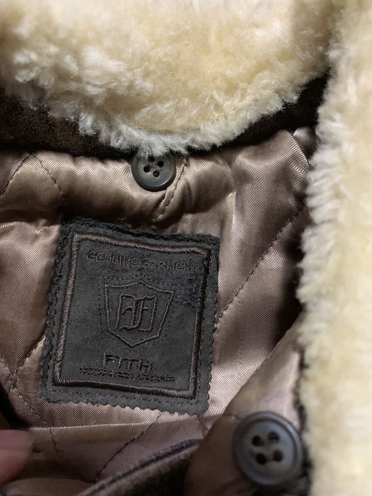 Japanese Brand Rare Vintage Style Leather Bomber Jacket KIDS Back Printing Size US XXS / EU 40 - 3 Thumbnail