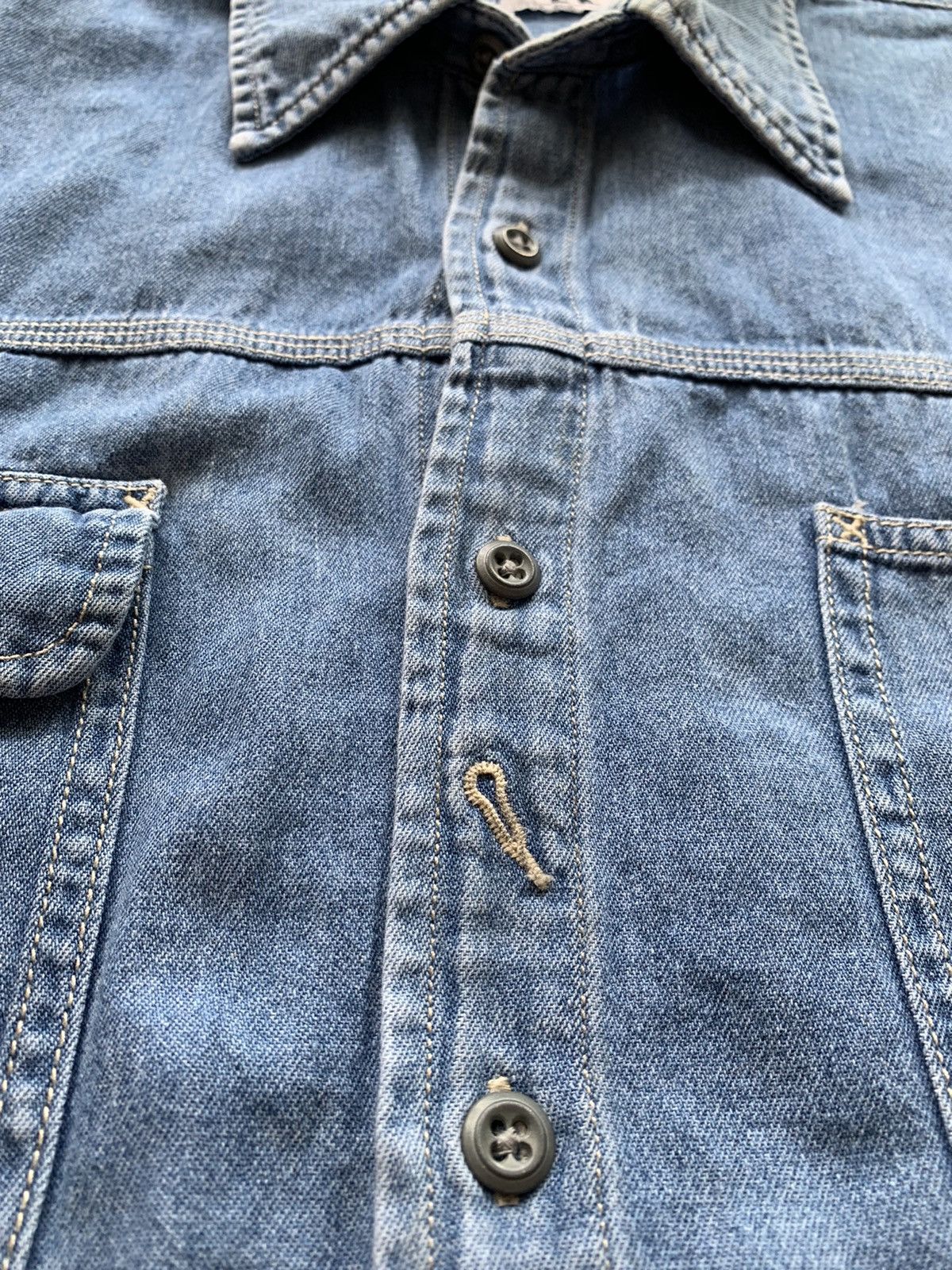 Calvin Klein × Vintage Vintage Calvin Klein Workers Denim Shirts Size US L / EU 52-54 / 3 - 6 Thumbnail