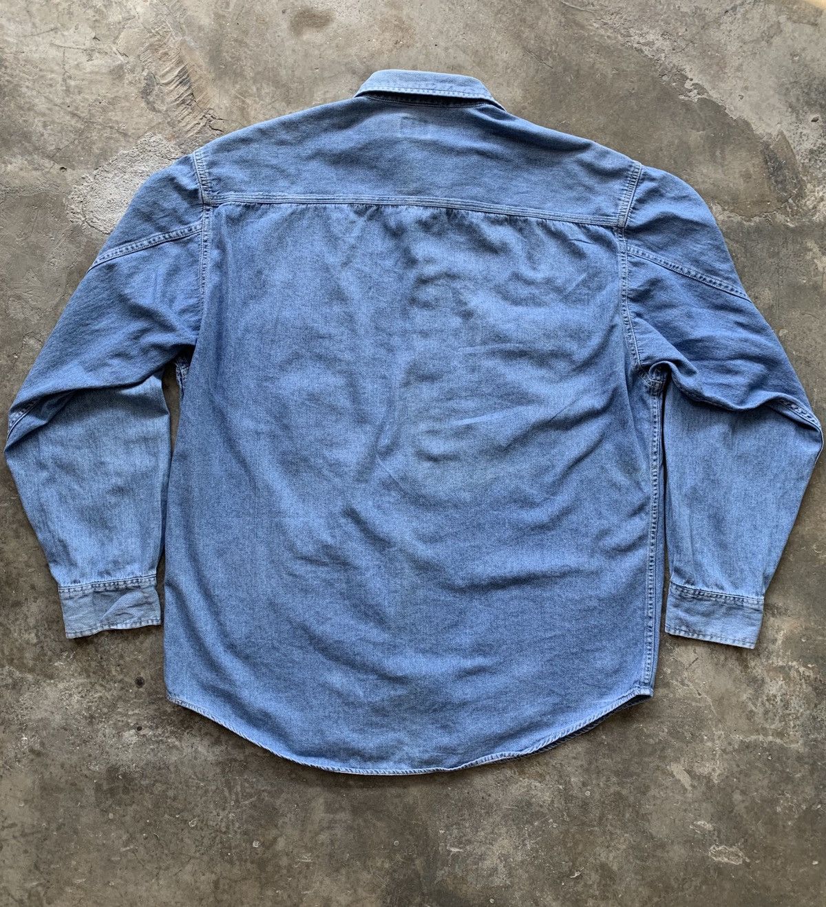 Calvin Klein × Vintage Vintage Calvin Klein Workers Denim Shirts Size US L / EU 52-54 / 3 - 2 Thumbnail