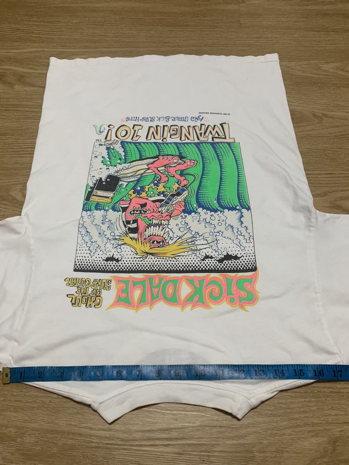 Sugar Cane RARE Vintage Cheswick Sick Dale Ghoul Of The Surf Guitar Size US S / EU 44-46 / 1 - 12 Thumbnail