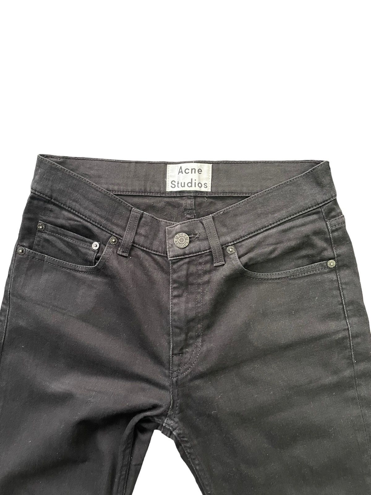 Acne Studios Acne Studio Slim Fit Black Denim Size US 29 - 4 Thumbnail