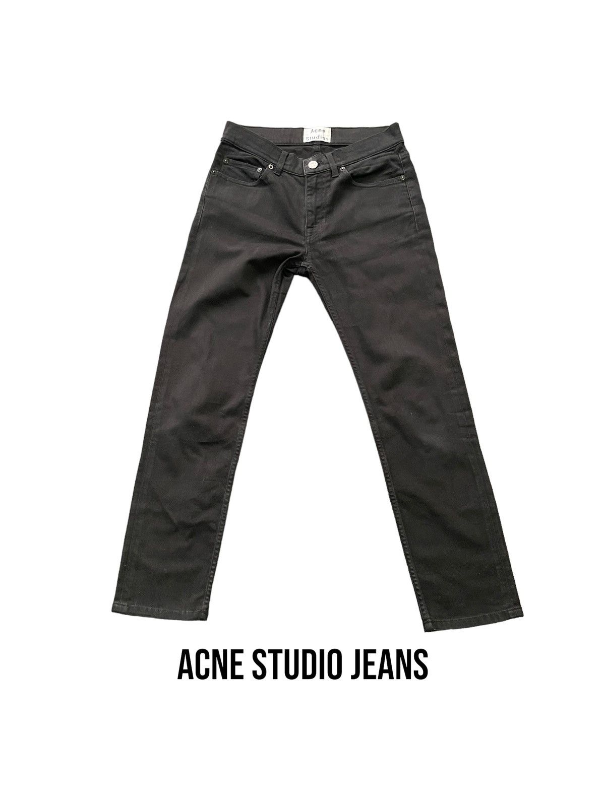 Acne Studios Acne Studio Slim Fit Black Denim Size US 29 - 1 Thumbnail