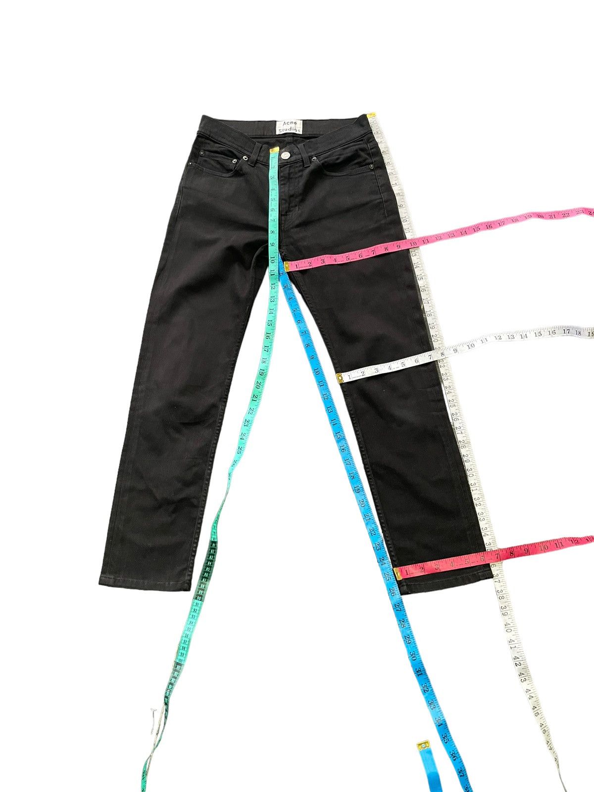Acne Studios Acne Studio Slim Fit Black Denim Size US 29 - 16 Thumbnail