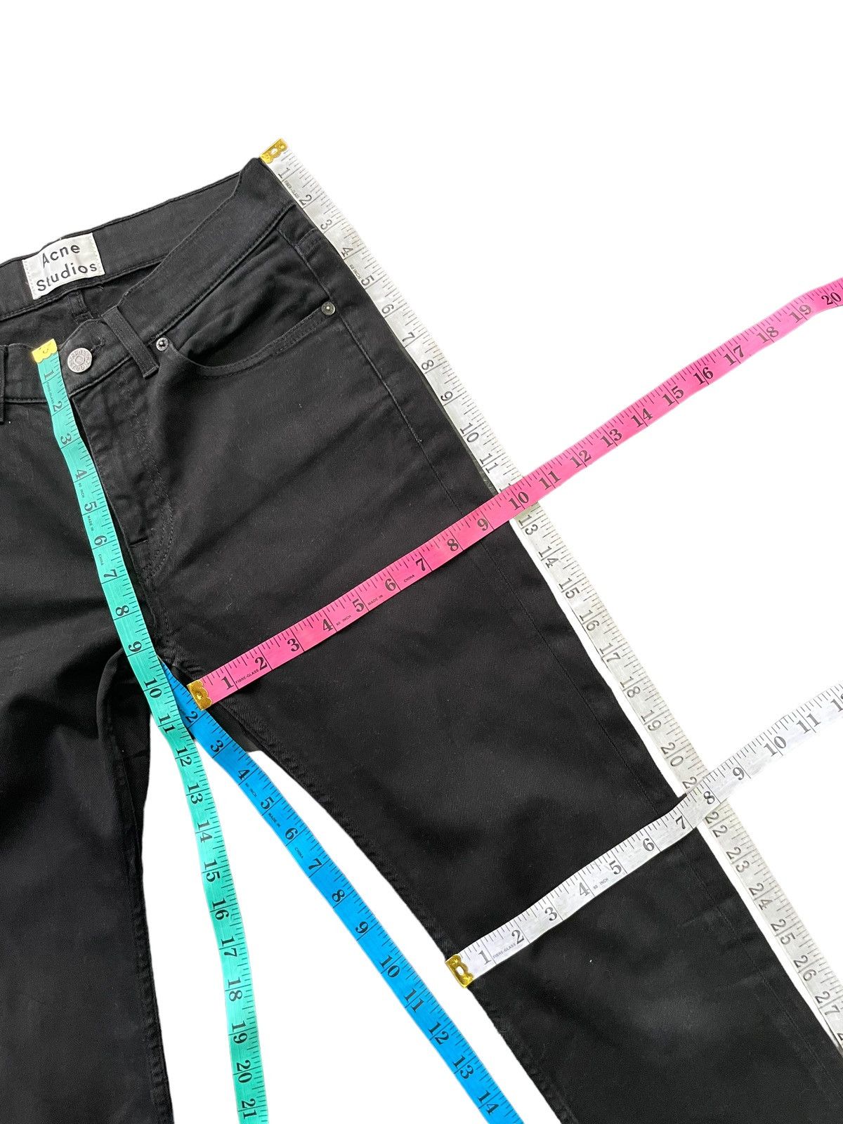 Acne Studios Acne Studio Slim Fit Black Denim Size US 29 - 18 Thumbnail