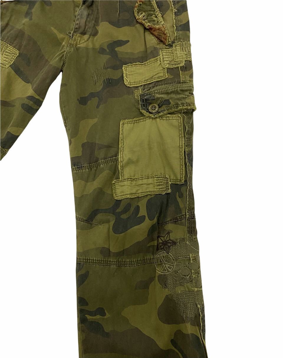 If Six Was Nine Rare Saves Stars Camo Patchwork Boro Shashiko Pants Size US 30 / EU 46 - 5 Thumbnail