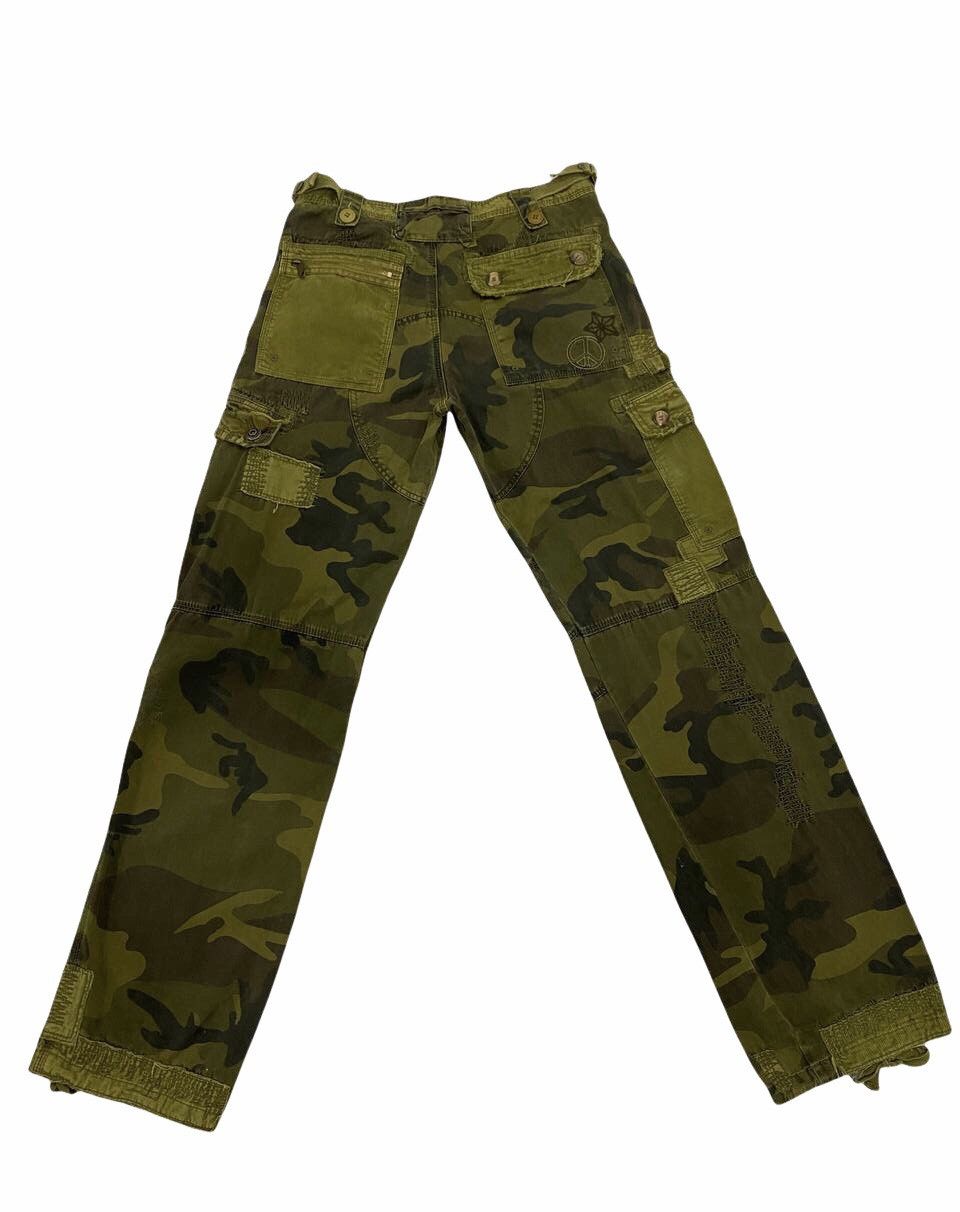 If Six Was Nine Rare Saves Stars Camo Patchwork Boro Shashiko Pants Size US 30 / EU 46 - 2 Thumbnail