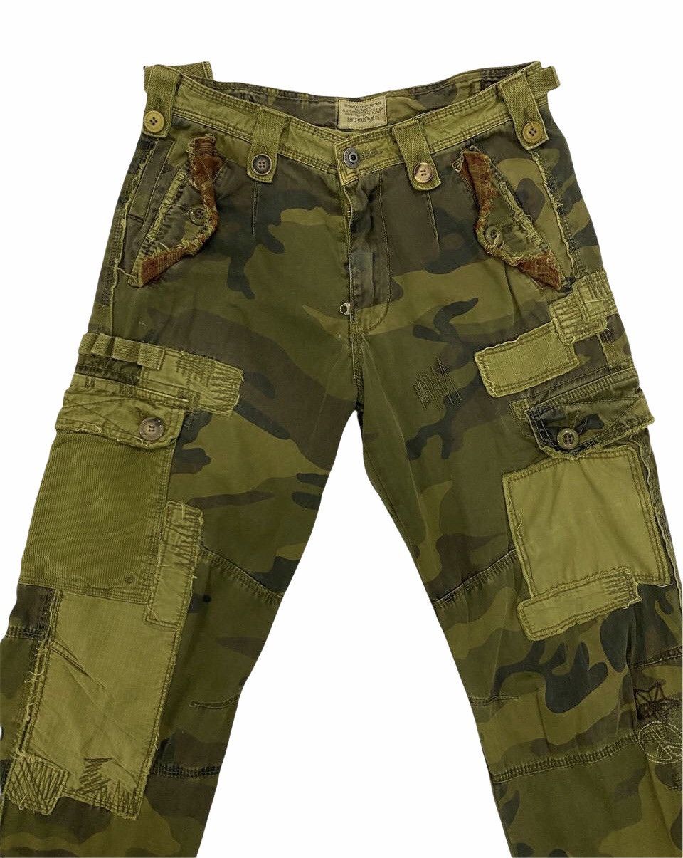 If Six Was Nine Rare Saves Stars Camo Patchwork Boro Shashiko Pants Size US 30 / EU 46 - 3 Thumbnail