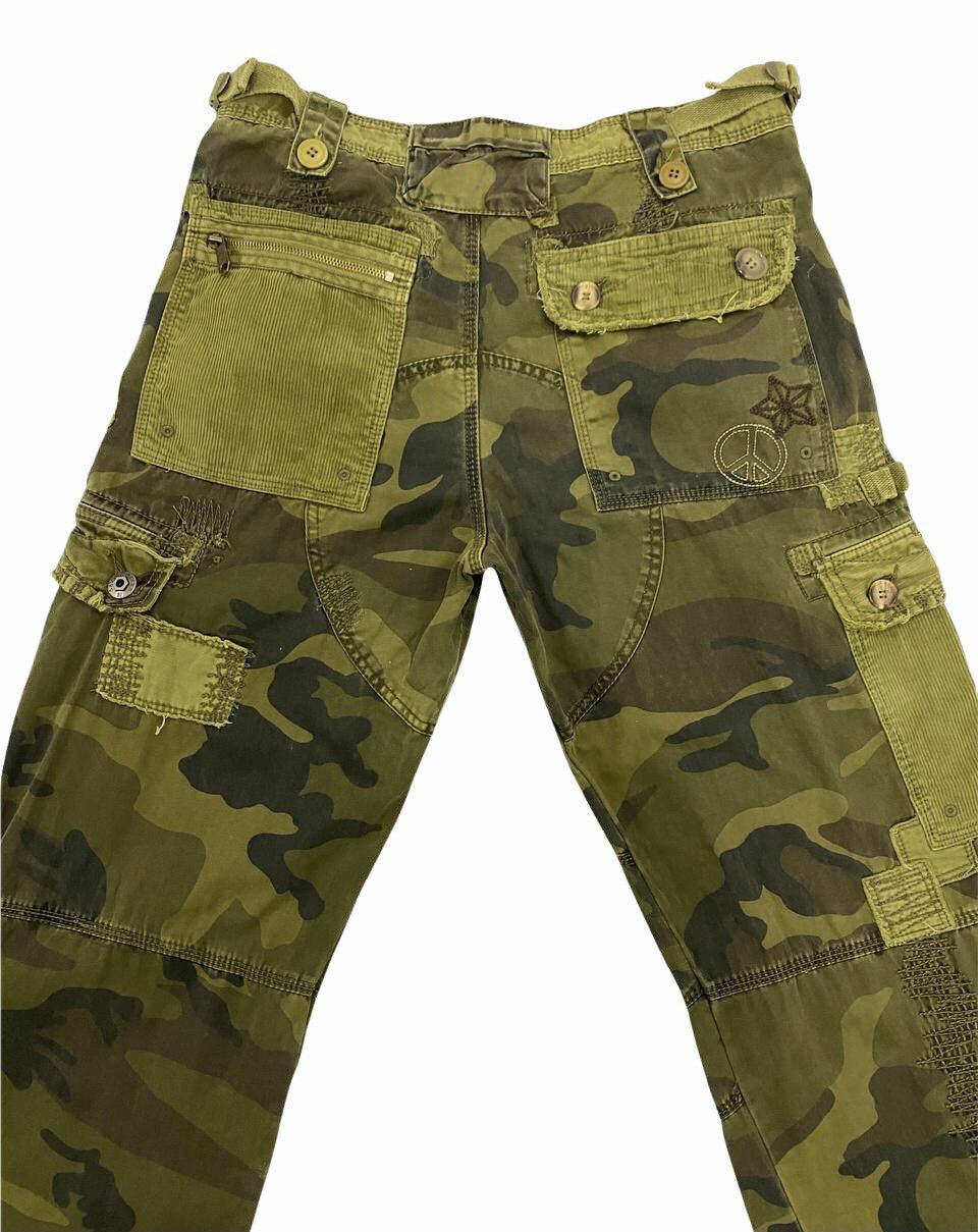 If Six Was Nine Rare Saves Stars Camo Patchwork Boro Shashiko Pants Size US 30 / EU 46 - 6 Thumbnail