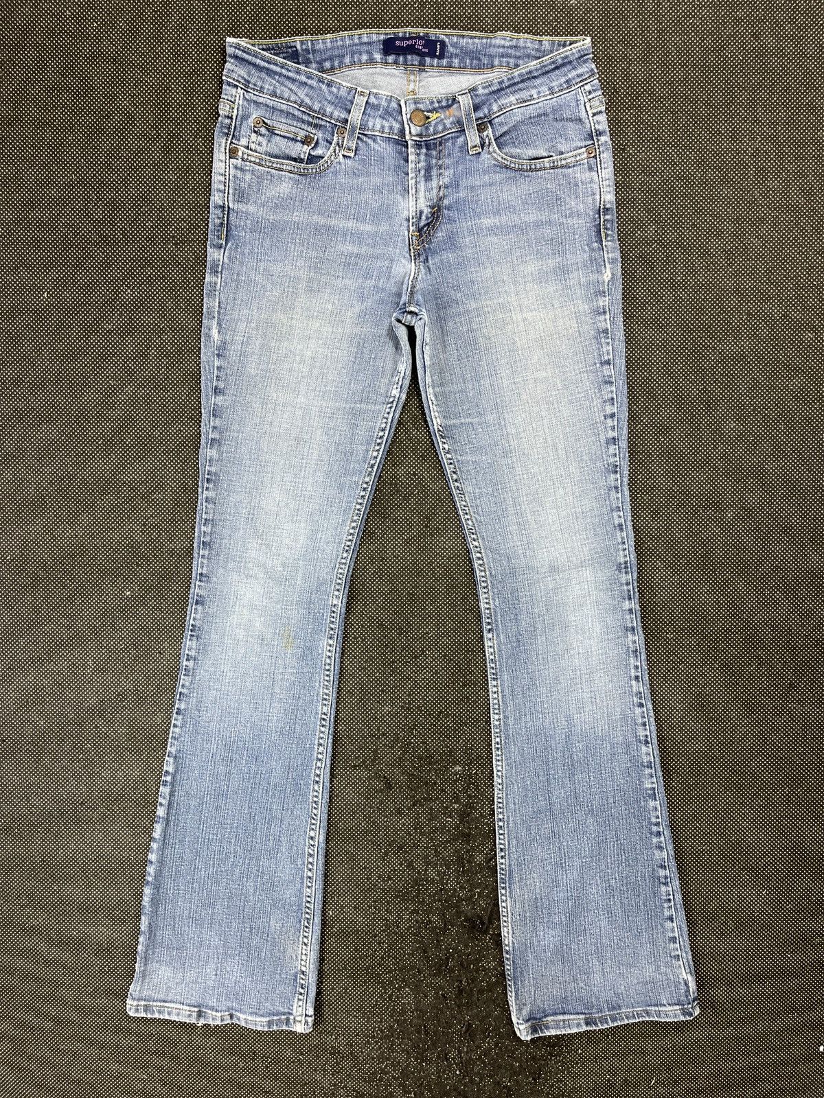 image of Levis 518 Superlow Flare Jeans - Jp084 in Blue, Women's (Size 30)