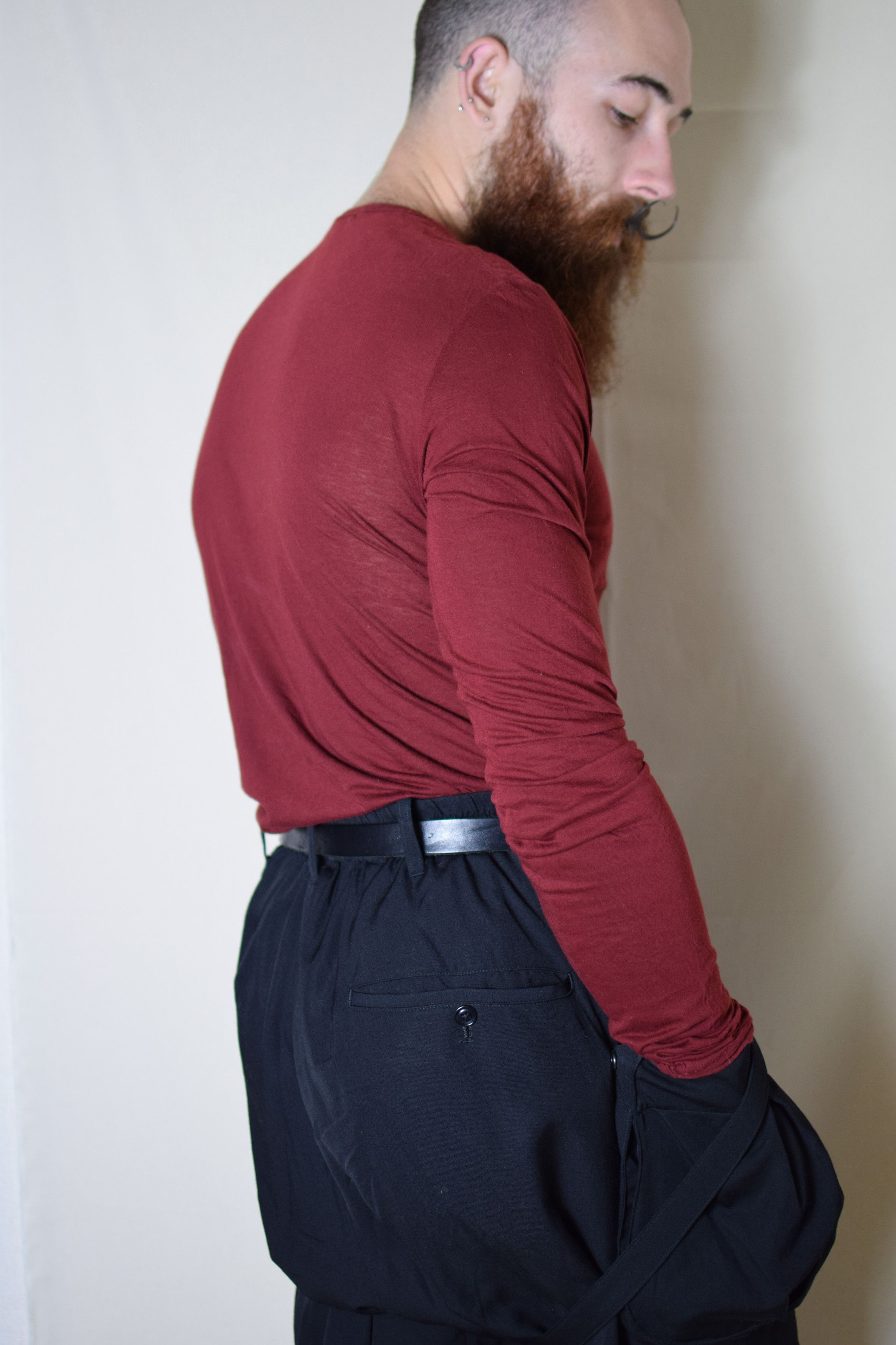 Julius Julius SS09 Red Longsleeve Top - 257CUM6 Size US M / EU 48-50 / 2 - 8 Thumbnail