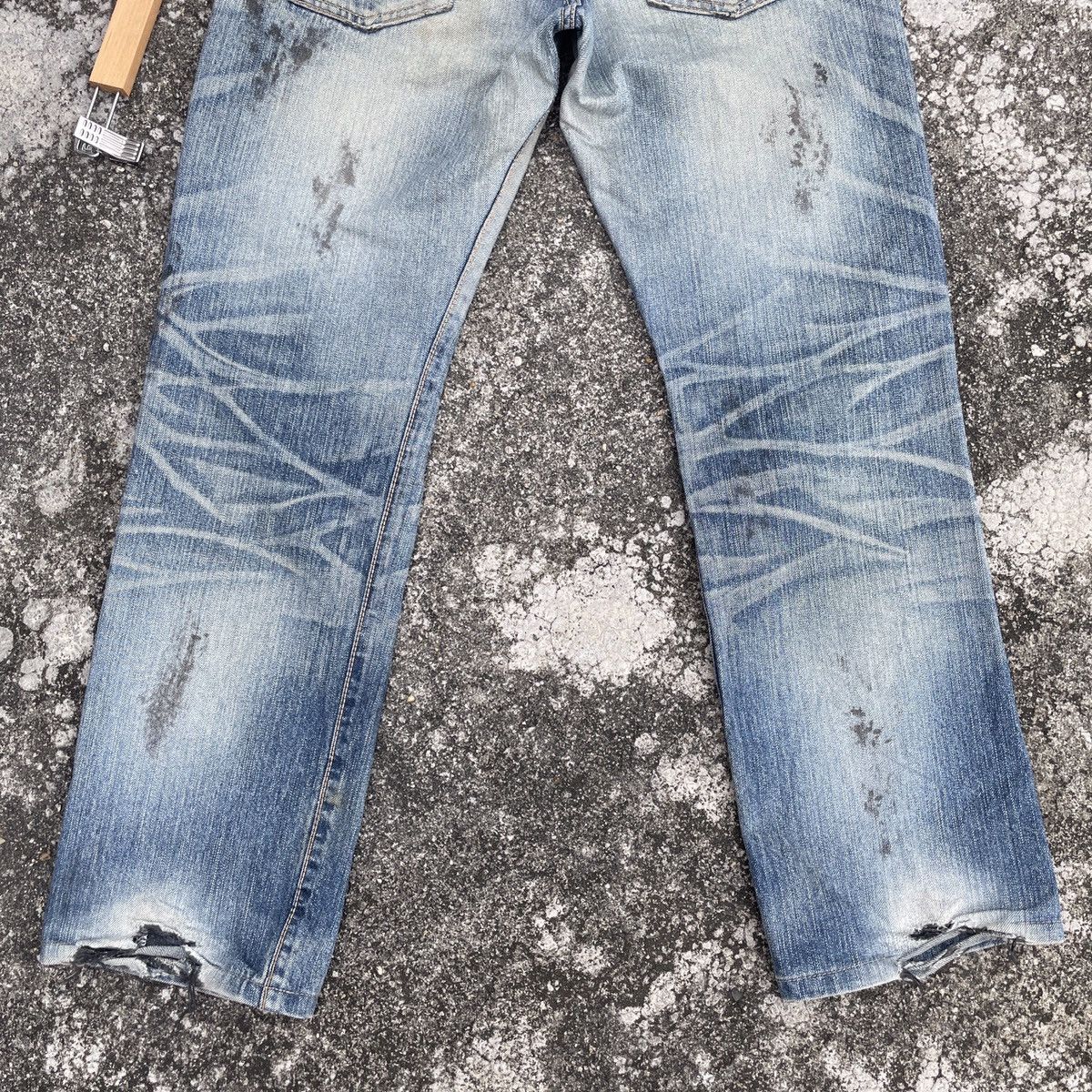 Edwin Vintage Edwin Distressed Denim Jeans Size US 33 - 10 Thumbnail