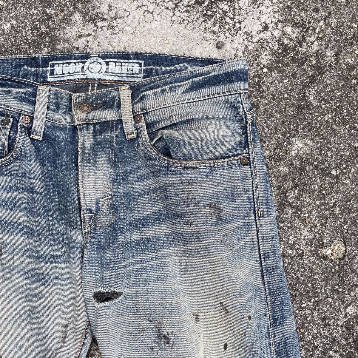 Edwin Vintage Edwin Distressed Denim Jeans Size US 33 - 2 Thumbnail