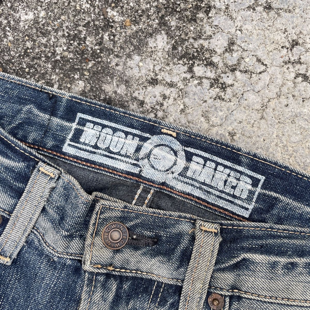 Edwin Vintage Edwin Distressed Denim Jeans Size US 33 - 5 Thumbnail