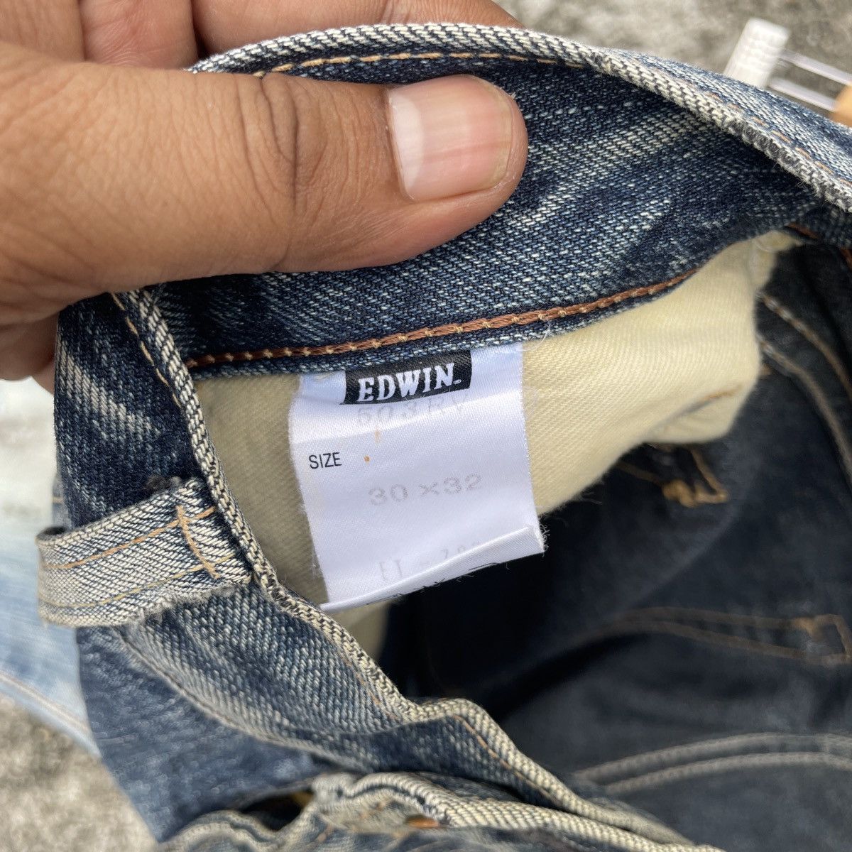 Edwin Vintage Edwin Distressed Denim Jeans Size US 33 - 6 Thumbnail
