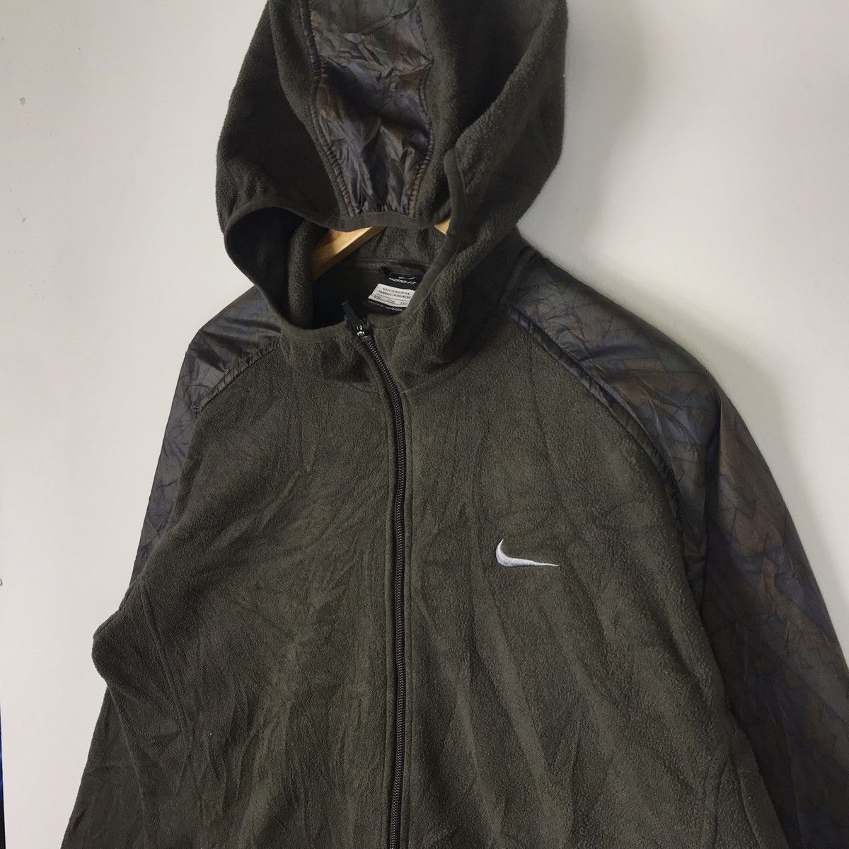 Nike Nike Essentials Camo Hoodie Fleece Jacket Size US XXL / EU 58 / 5 - 6 Thumbnail