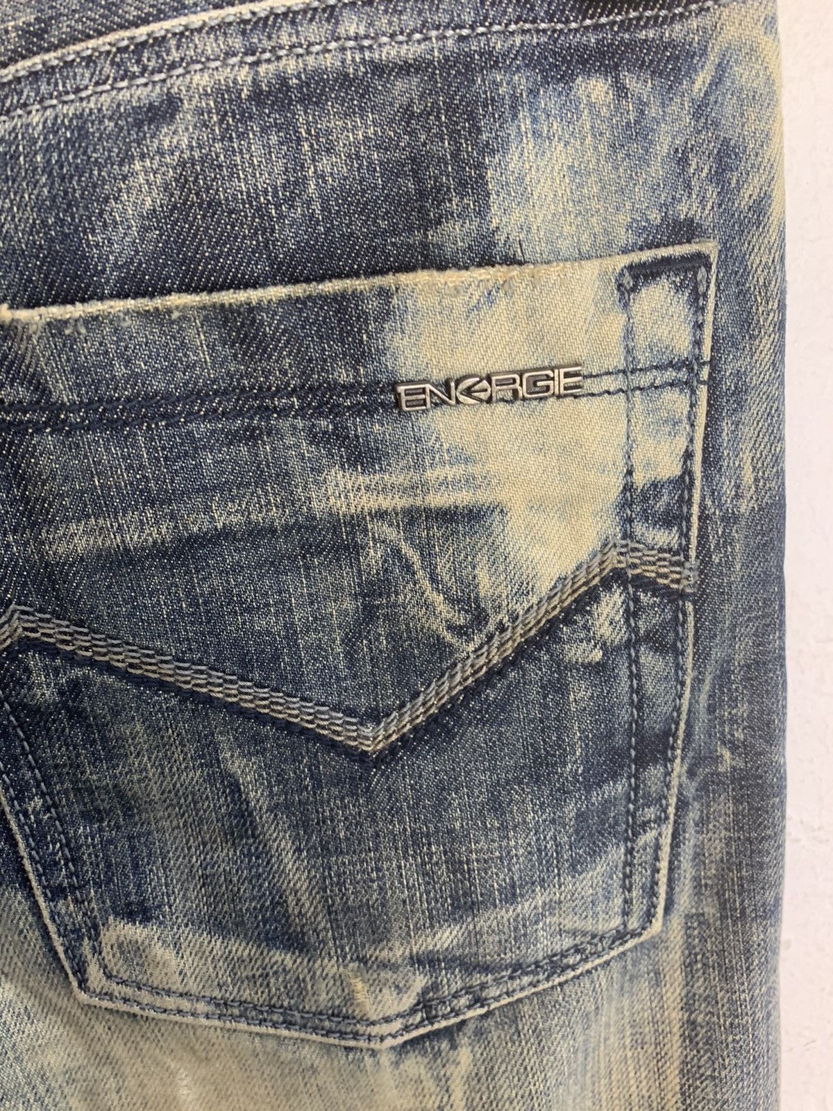 Energie Energie Style Clash Japanese Indigo Buttonfly Denim Jeans Size US 30 / EU 46 - 9 Thumbnail