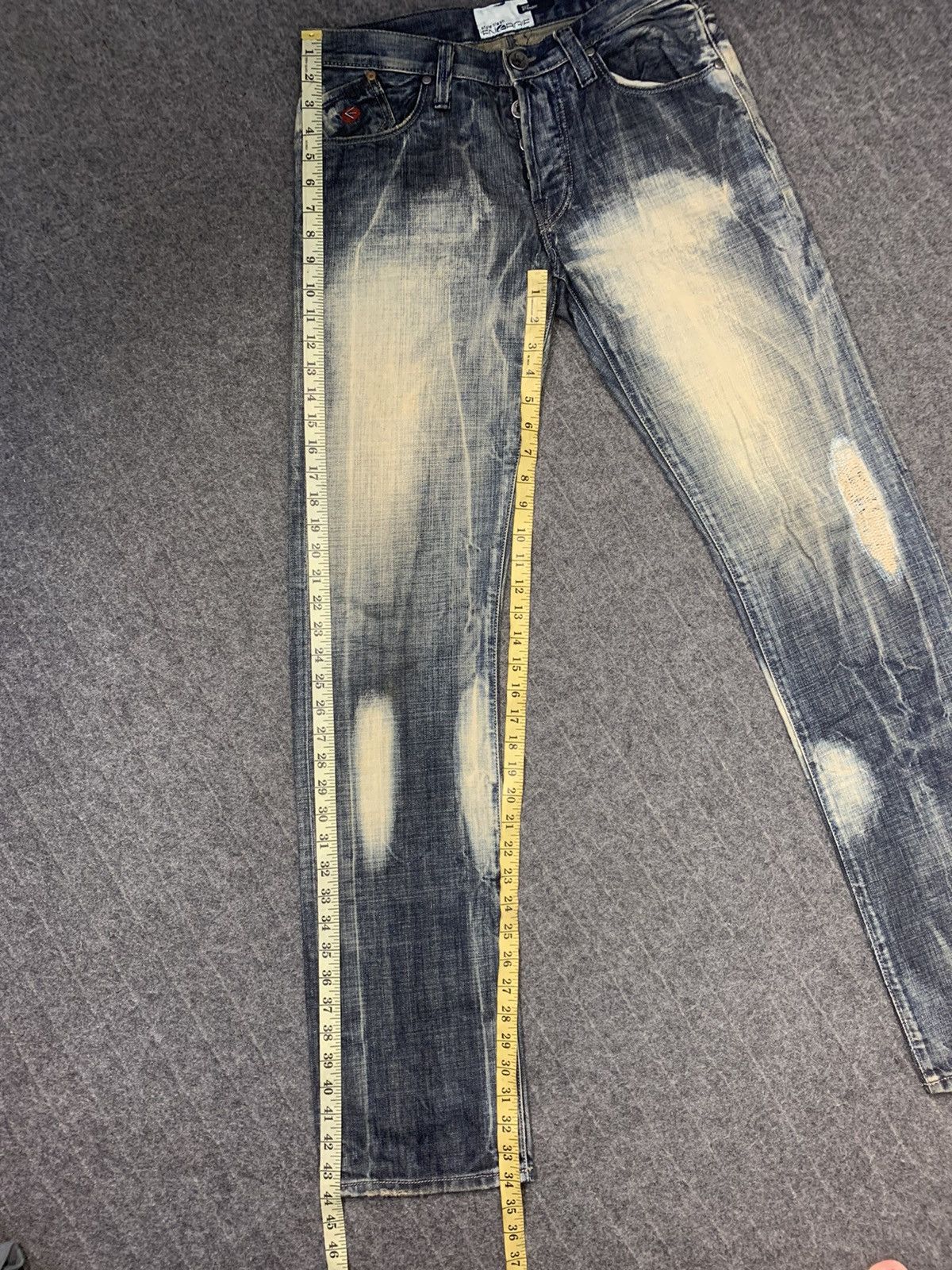 Energie Energie Style Clash Japanese Indigo Buttonfly Denim Jeans Size US 30 / EU 46 - 13 Thumbnail