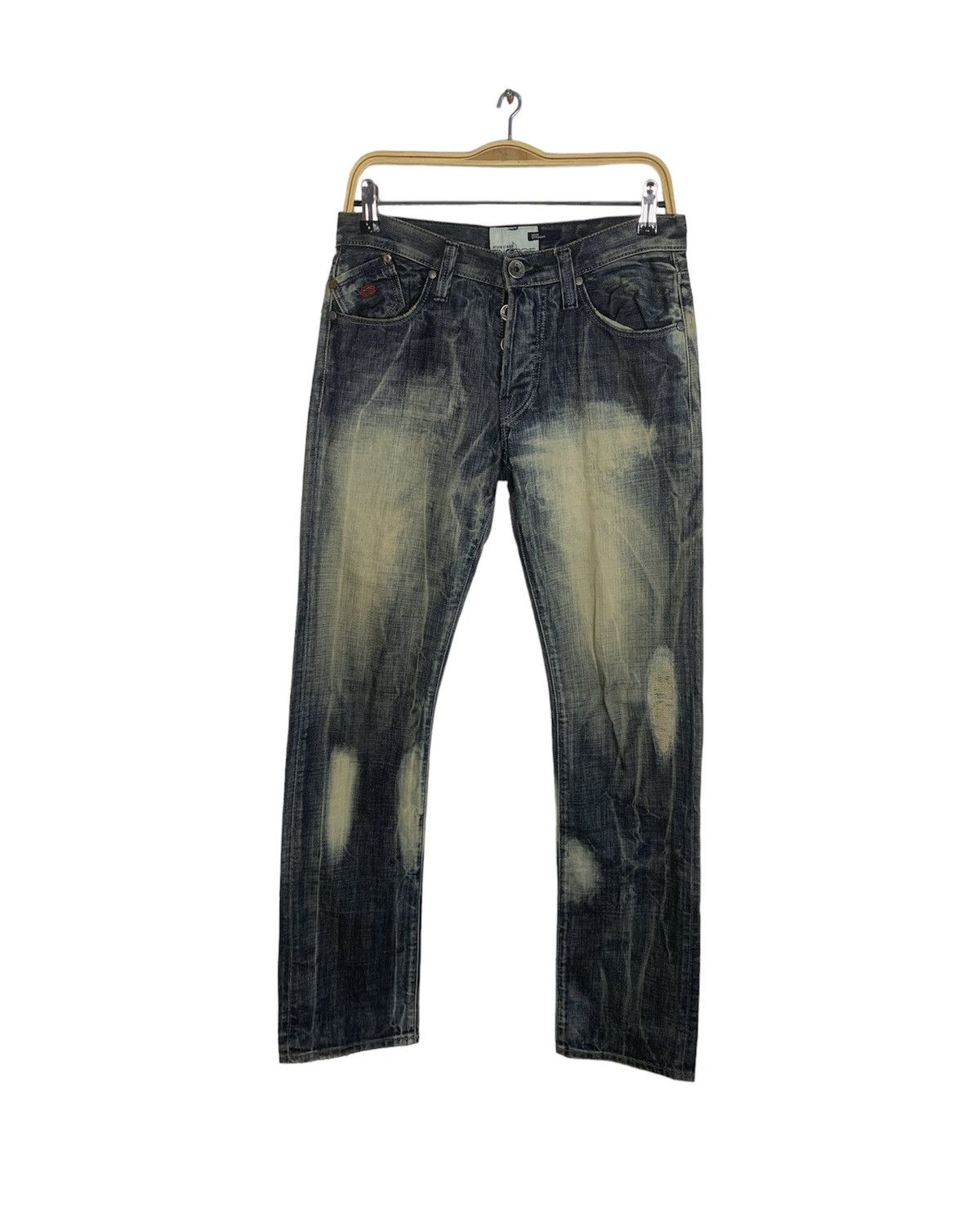 image of Energie Style Clash Japanese Indigo Buttonfly Denim Jeans, Men's (Size 30)