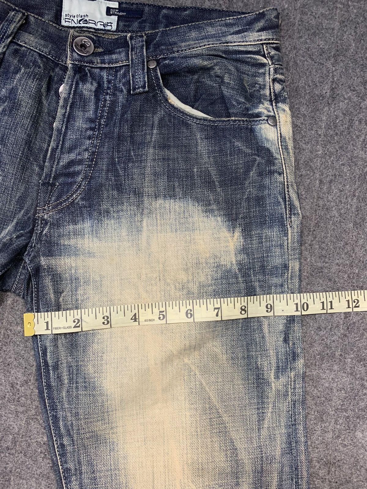 Energie Energie Style Clash Japanese Indigo Buttonfly Denim Jeans Size US 30 / EU 46 - 14 Thumbnail
