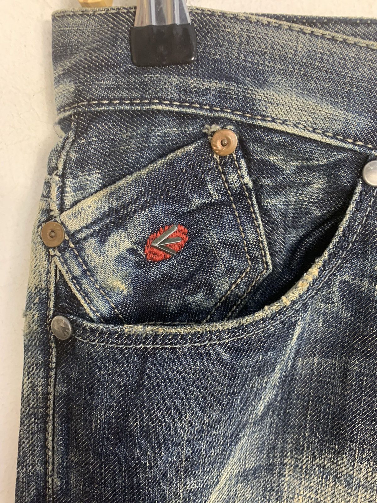 Energie Energie Style Clash Japanese Indigo Buttonfly Denim Jeans Size US 30 / EU 46 - 5 Thumbnail
