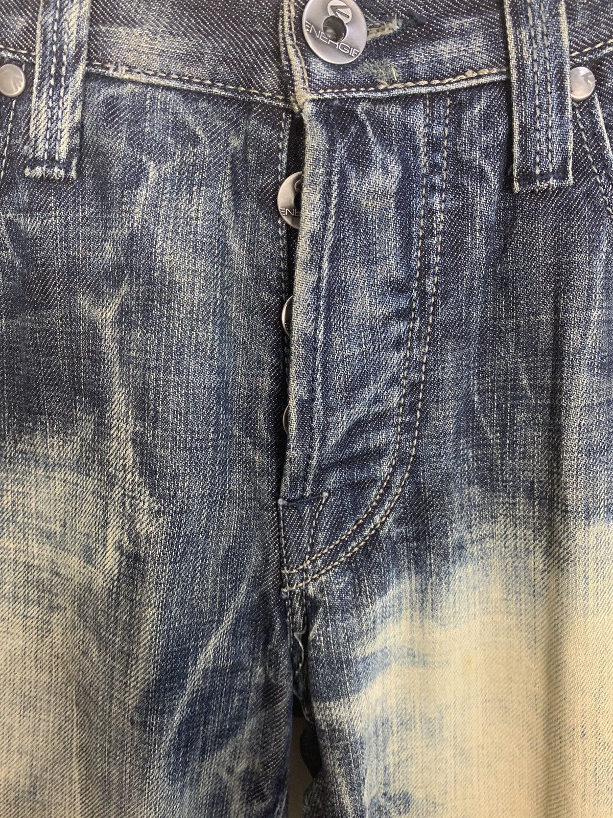 Energie Energie Style Clash Japanese Indigo Buttonfly Denim Jeans Size US 30 / EU 46 - 7 Thumbnail
