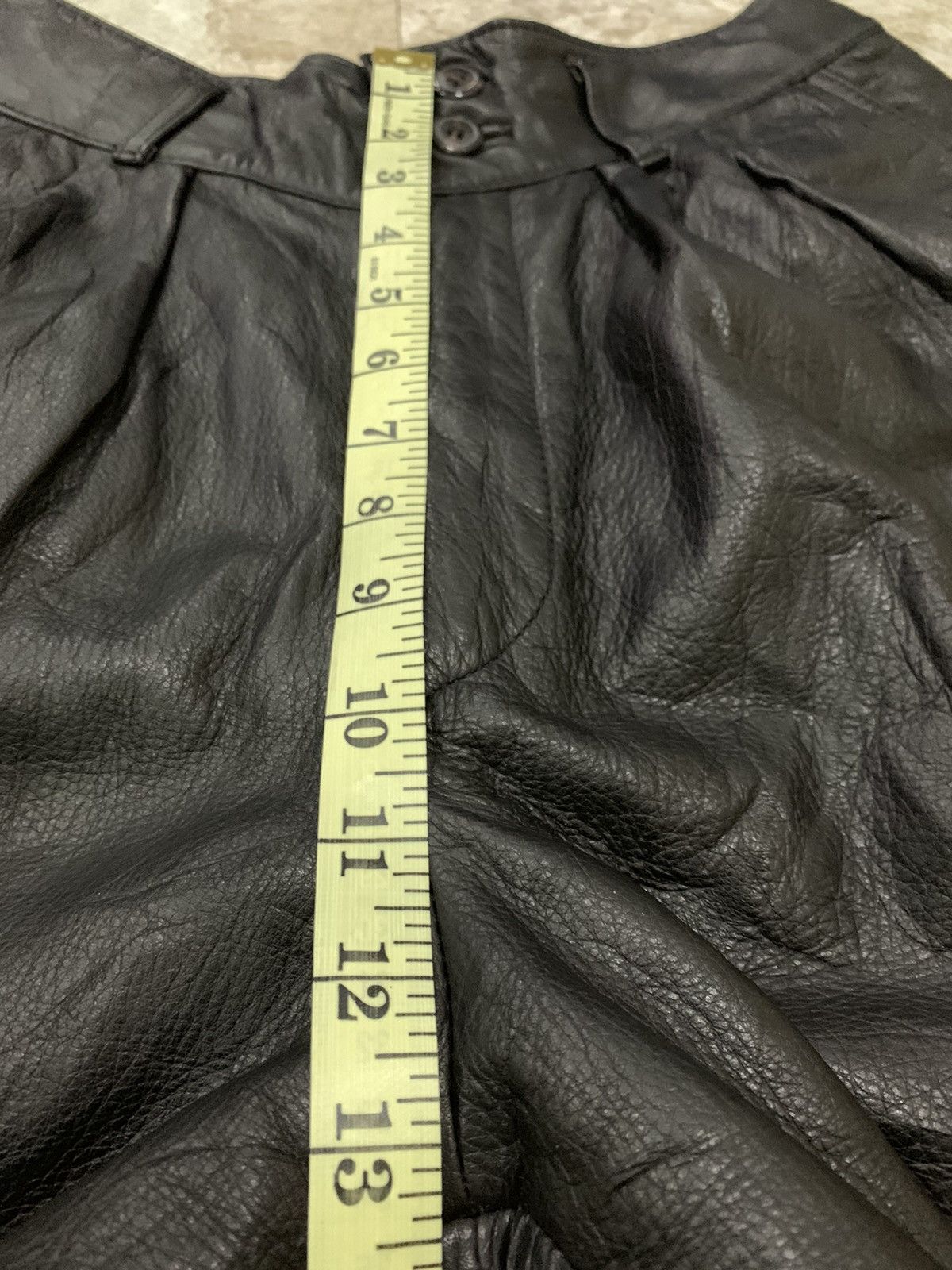 Designer × Japanese Brand × Leather Leather Black Pants Size 26 - 9 Thumbnail