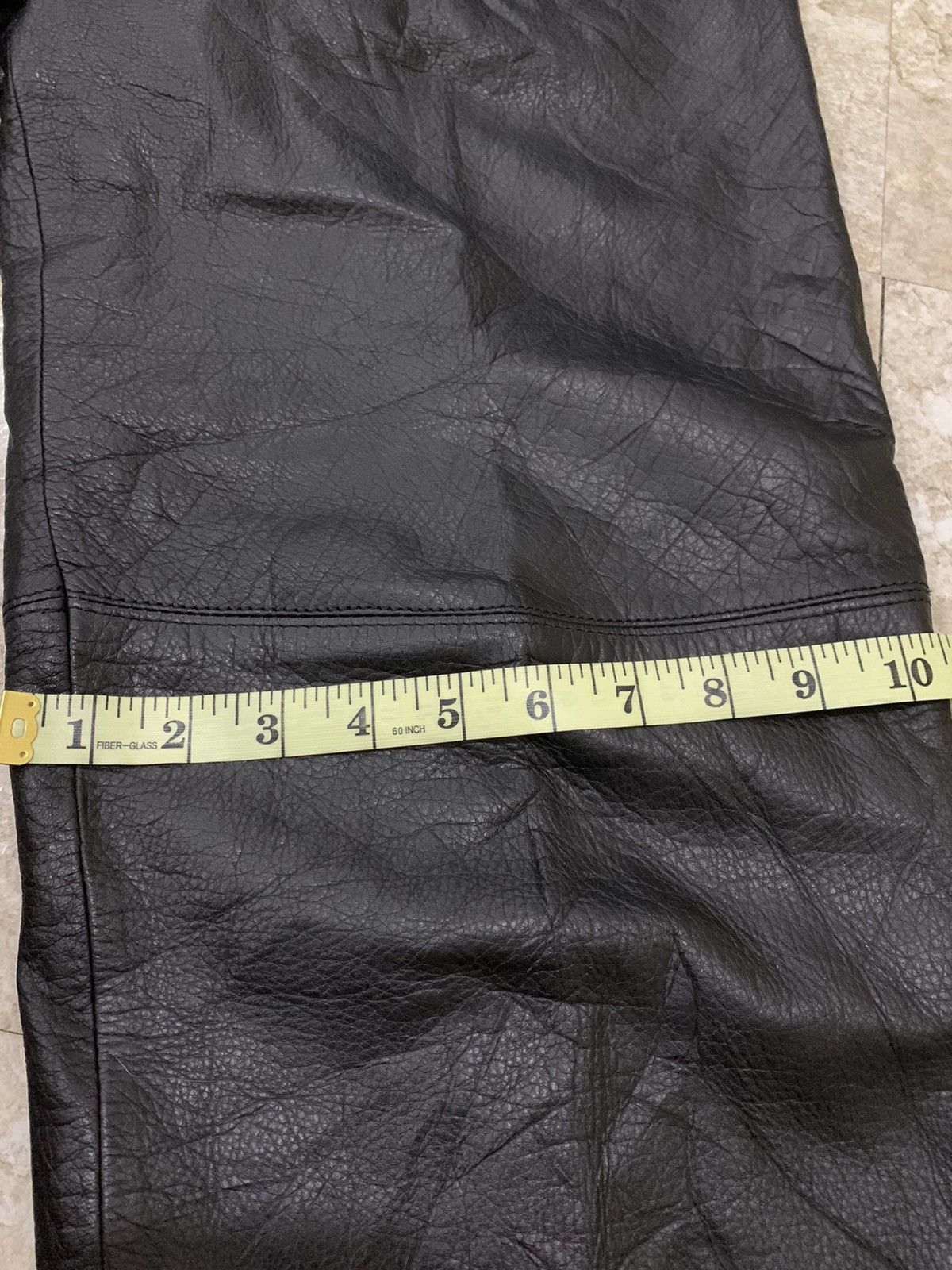 Designer × Japanese Brand × Leather Leather Black Pants Size 26 - 11 Thumbnail