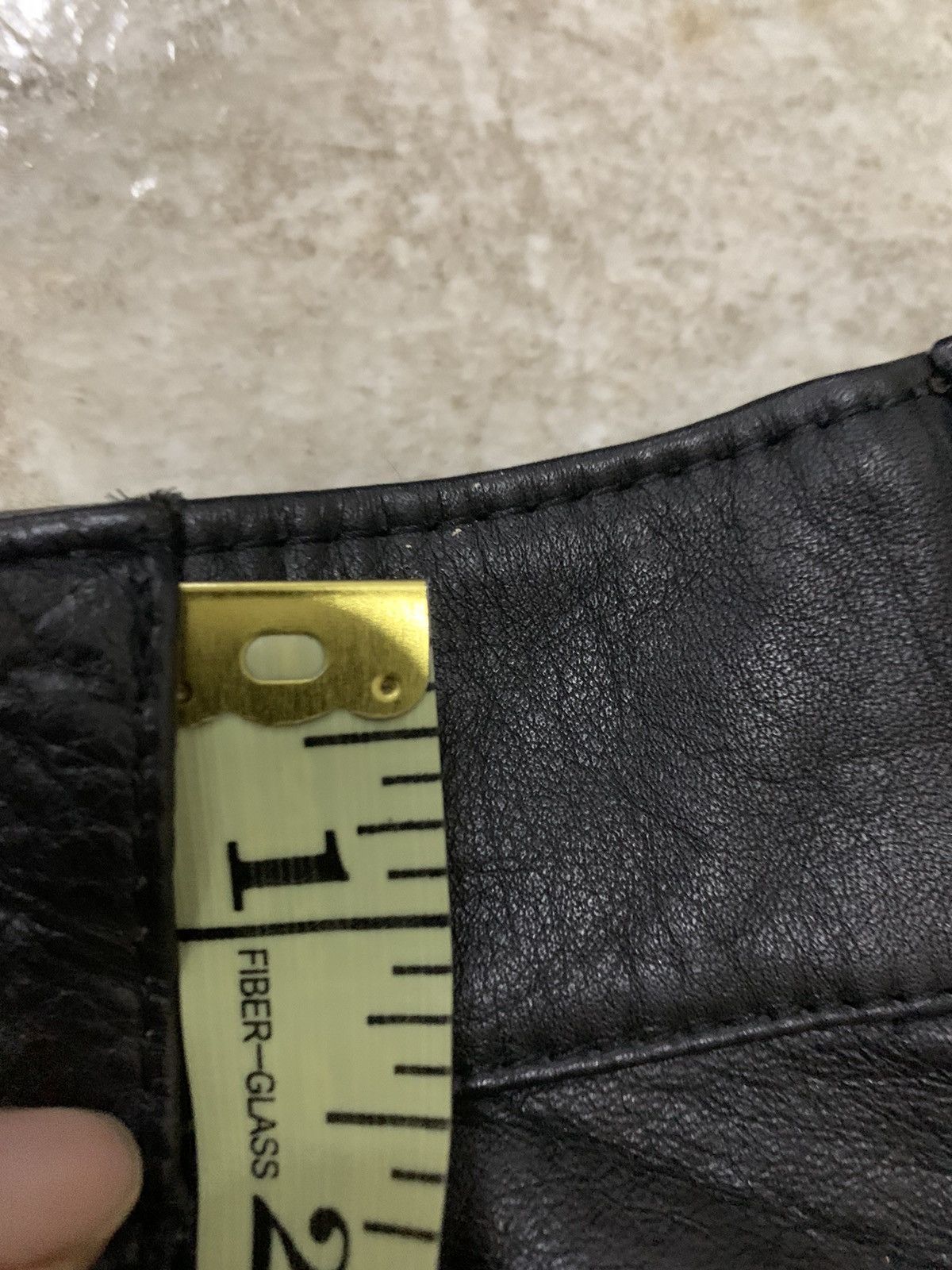Designer × Japanese Brand × Leather Leather Black Pants Size 26 - 13 Thumbnail