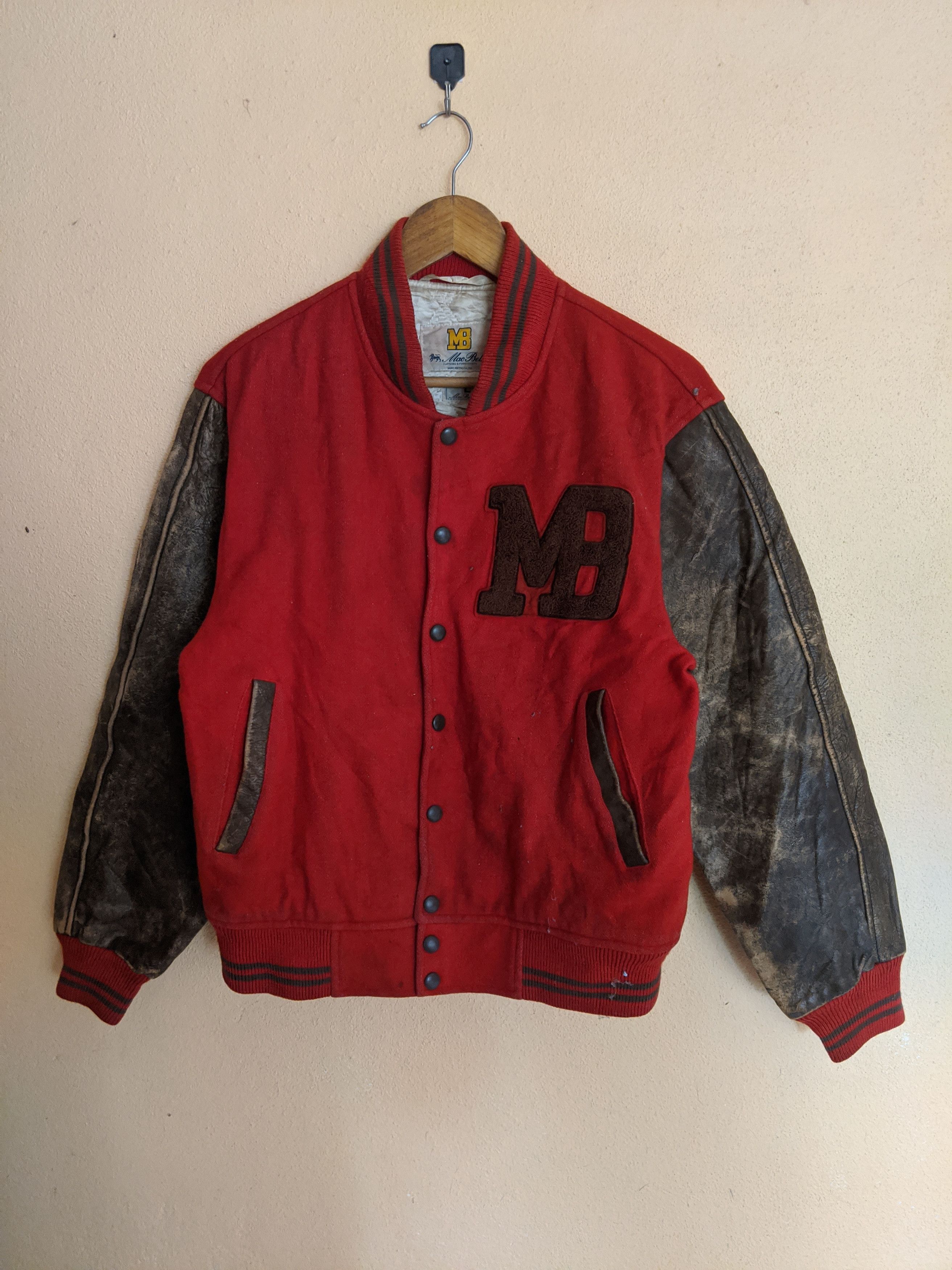 image of Oldvarsitystadium x Varsity Jacket Vintage 70's Mac Beth Varsity Jacket, Men's (Size Medium)