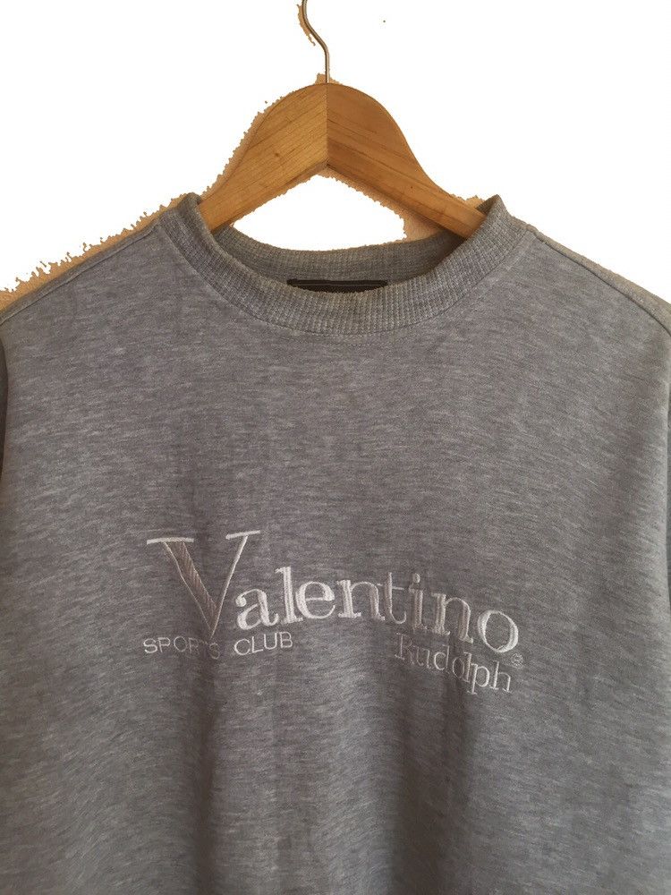 Valentino × Vintage RARE EMBROIDERED RUDOLPH VALENTINO SPELLPUT CREWNECK Size US M / EU 48-50 / 2 - 2 Thumbnail