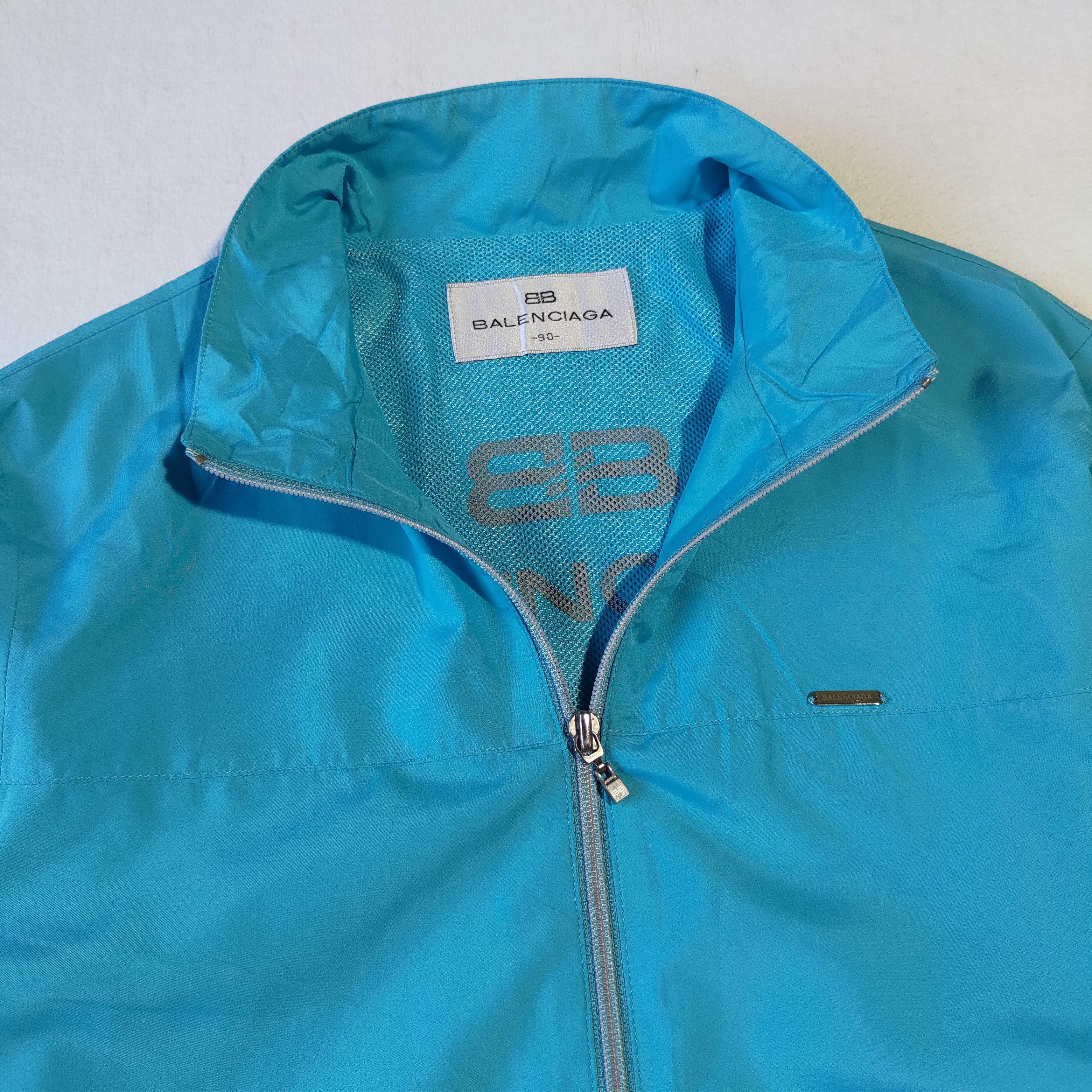 image of Women Balenciaga Vintage Light Jacket in Light Blue (Size Medium)
