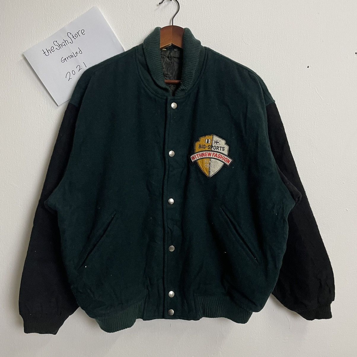 American Apparel Vintage Withnew Fashion Faded Varsity Bomber Jacket Size US XL / EU 56 / 4 - 2 Thumbnail