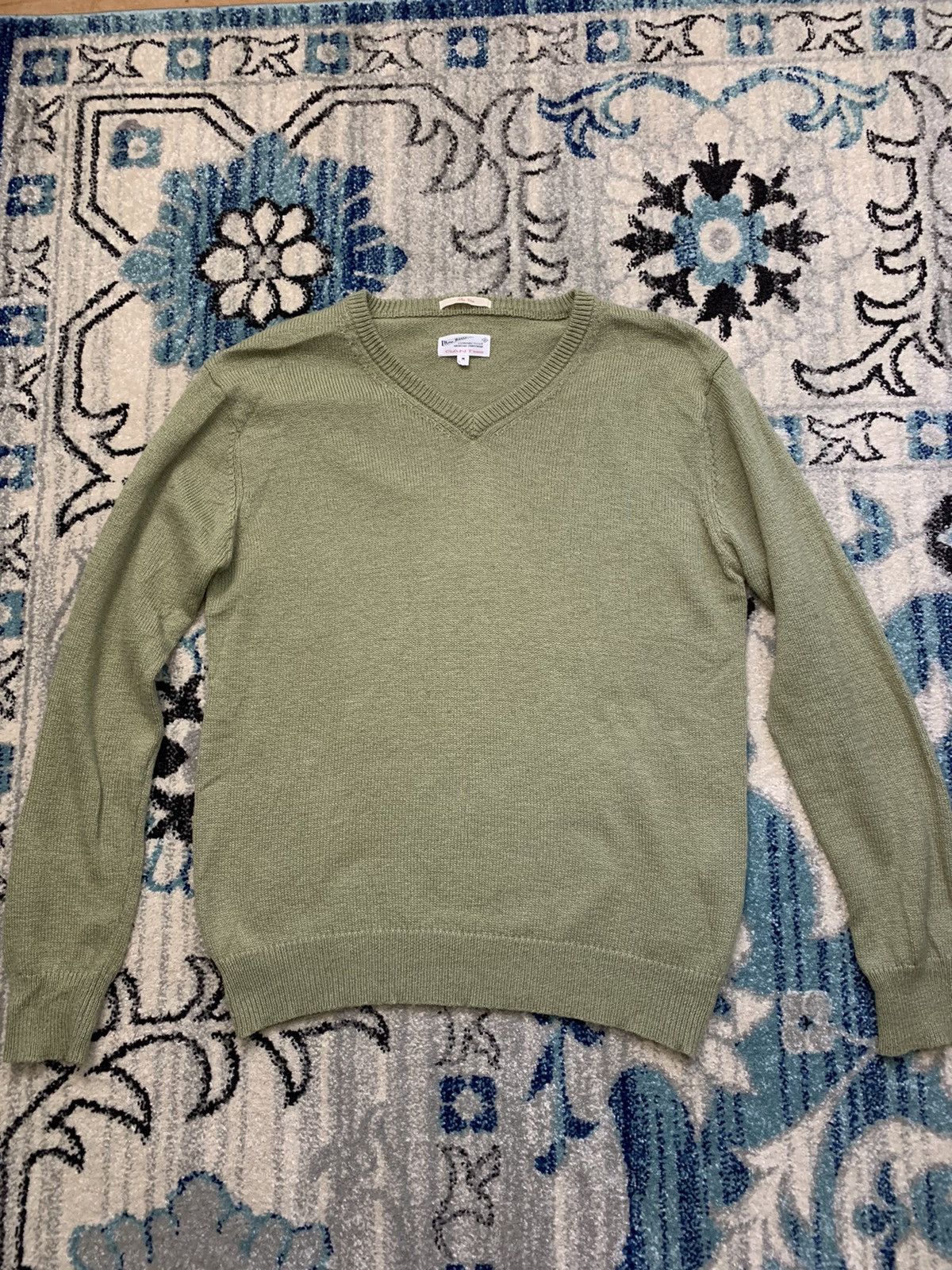 Gant Rugger The Vee Cotton V-Neck Sweater Size US M / EU 48-50 / 2 - 1 Thumbnail