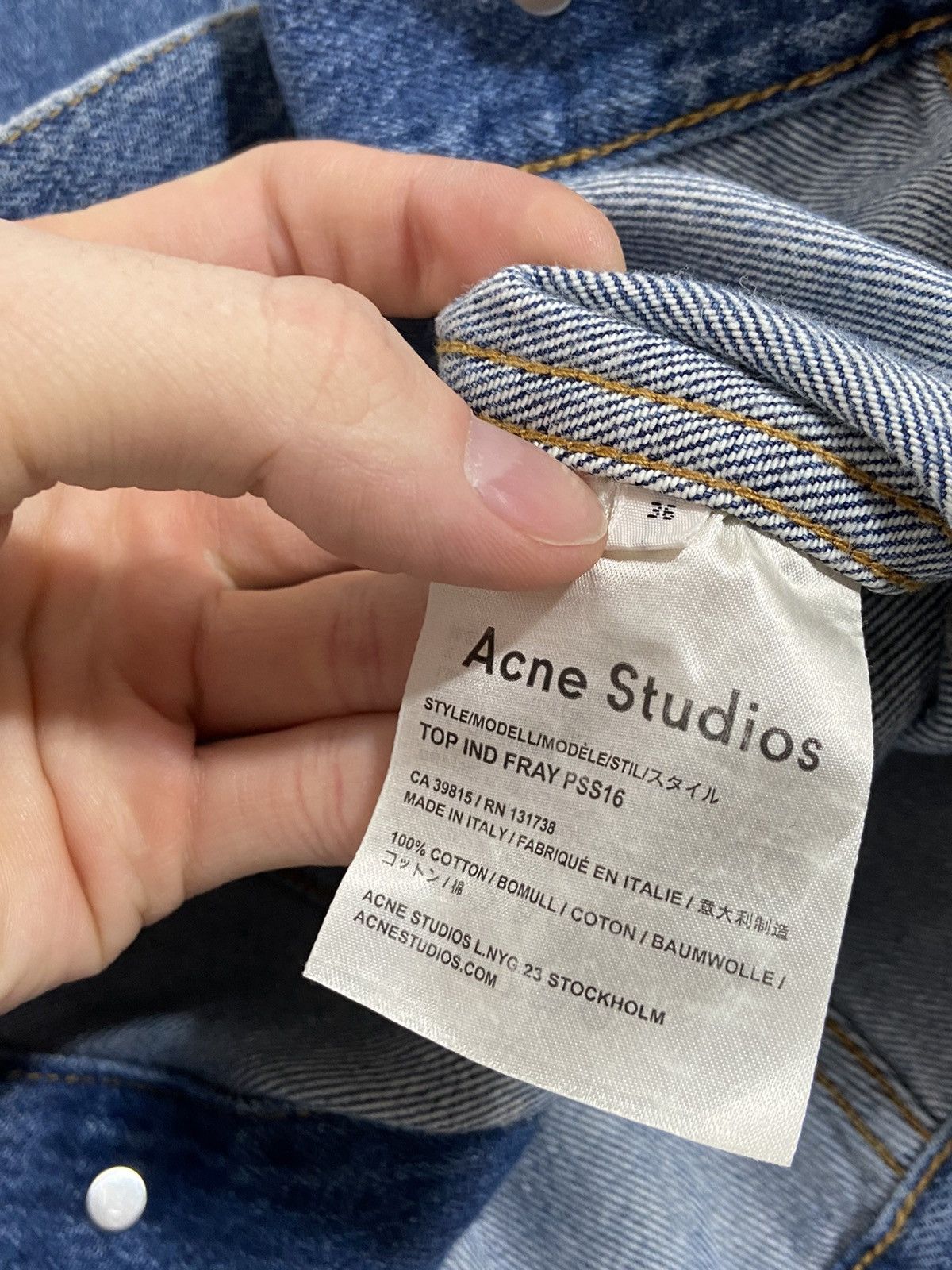 Acne Studios Acne Studios Denim Jacket Size S / US 4 / IT 40 - 14 Thumbnail