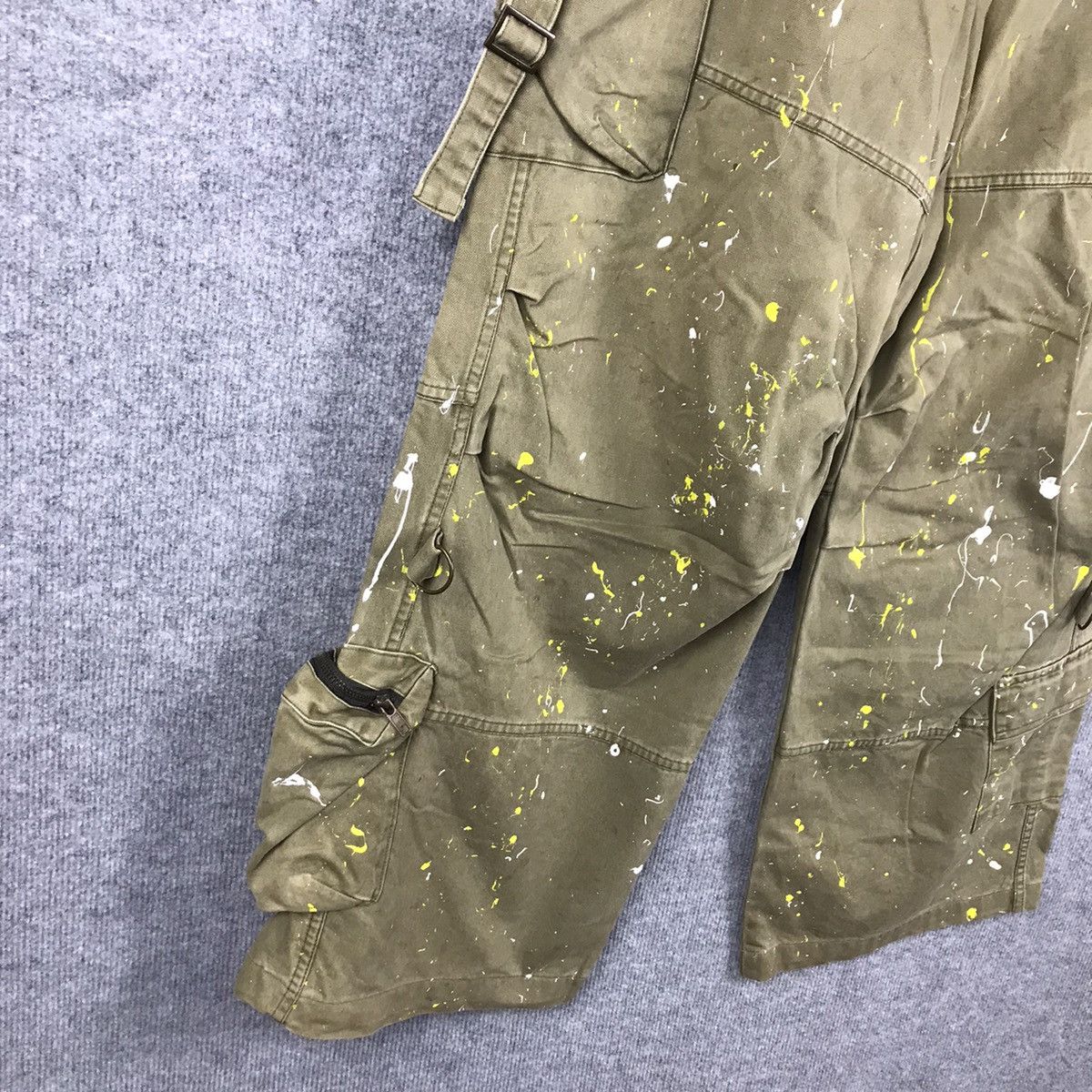 Japanese Brand BAGGY JAPANESE BRAND BAGGY CARGO PAINTED PANTS Size US 34 / EU 50 - 5 Thumbnail