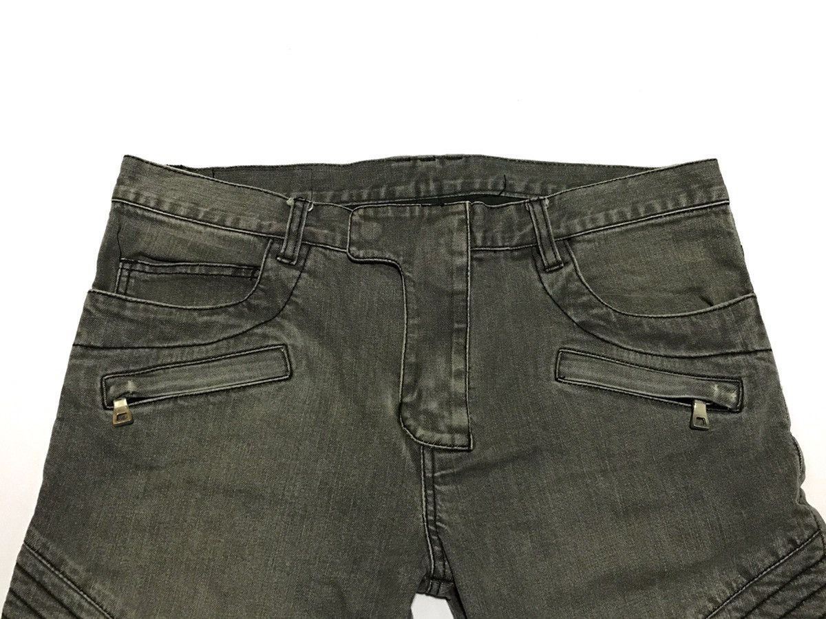 Alessandrini New York Alessandrini New York Bikers Denim Distressed Skinny Jeans Size US 34 / EU 50 - 3 Thumbnail