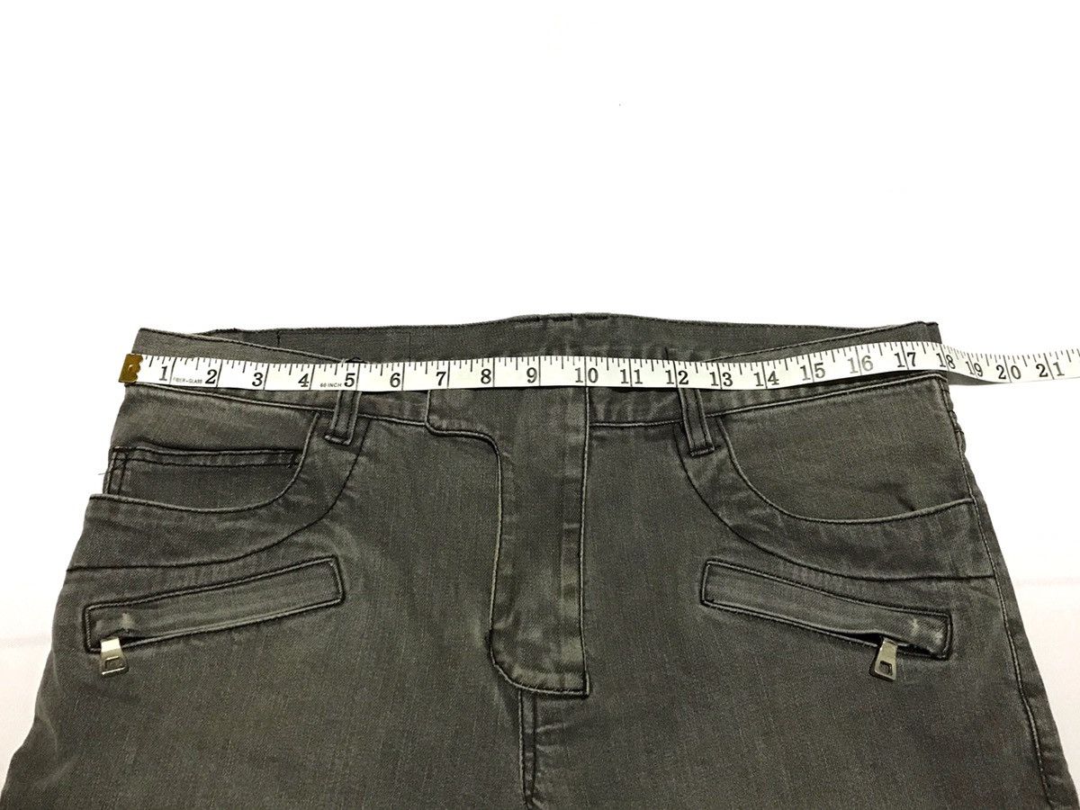 Alessandrini New York Alessandrini New York Bikers Denim Distressed Skinny Jeans Size US 34 / EU 50 - 8 Thumbnail