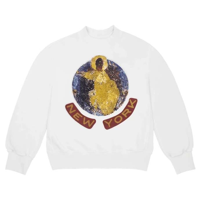【KANYE WEST】JESUS IS KING NEW YORK CREWNECK I Kanye West Jesus Is King New York Crewneck | Grailed