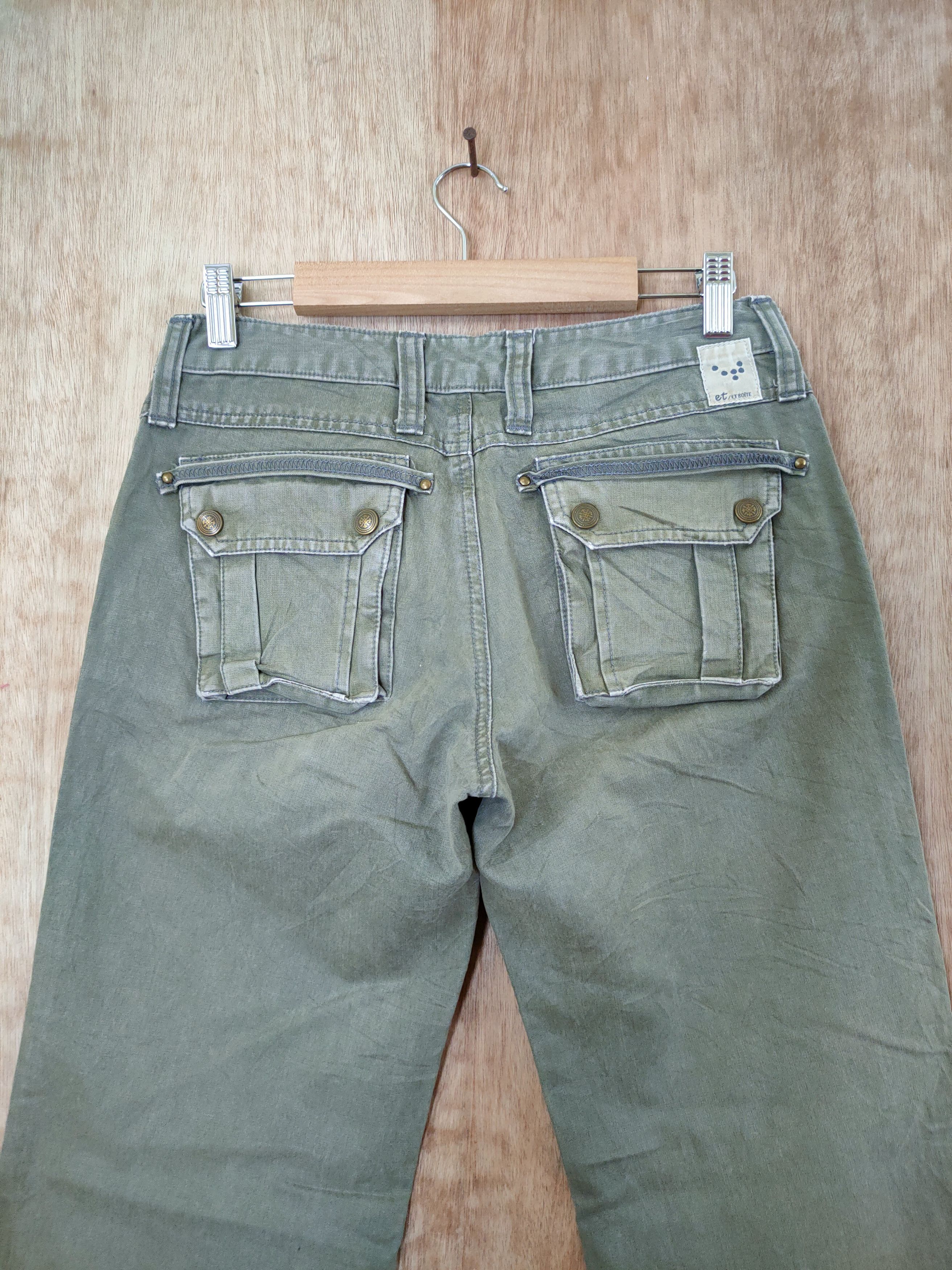 Japanese Brand DL ET Boite made in nippon cargo pants vintage #46-354 Size 26" / US 2 / IT 38 - 9 Thumbnail
